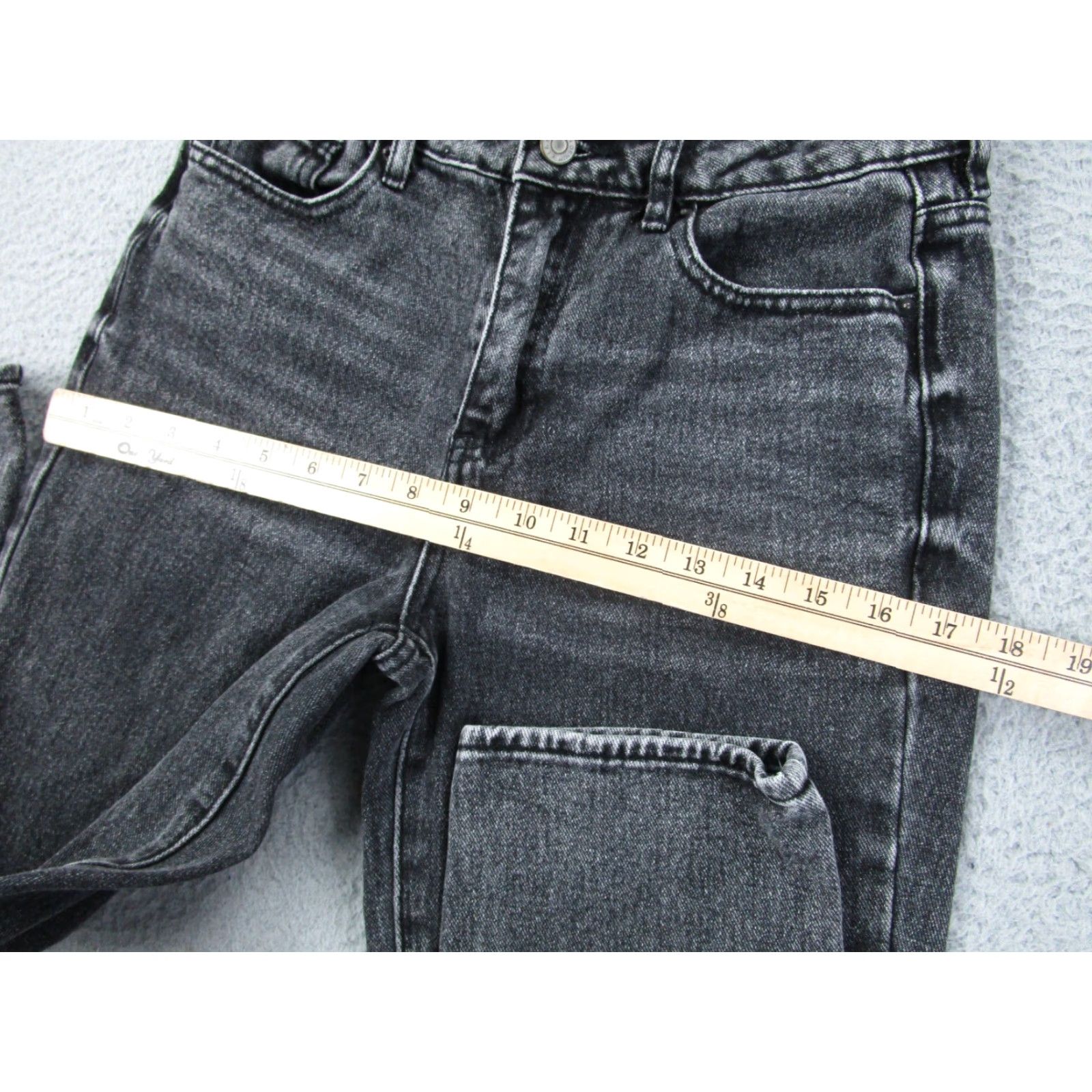 Pacsun Pacsun Jeans Womens 25 Black Faded High Rise Denim Pants Mom Skater Punk Vintage Jeans Size 42" / US 20 - 6 Thumbnail