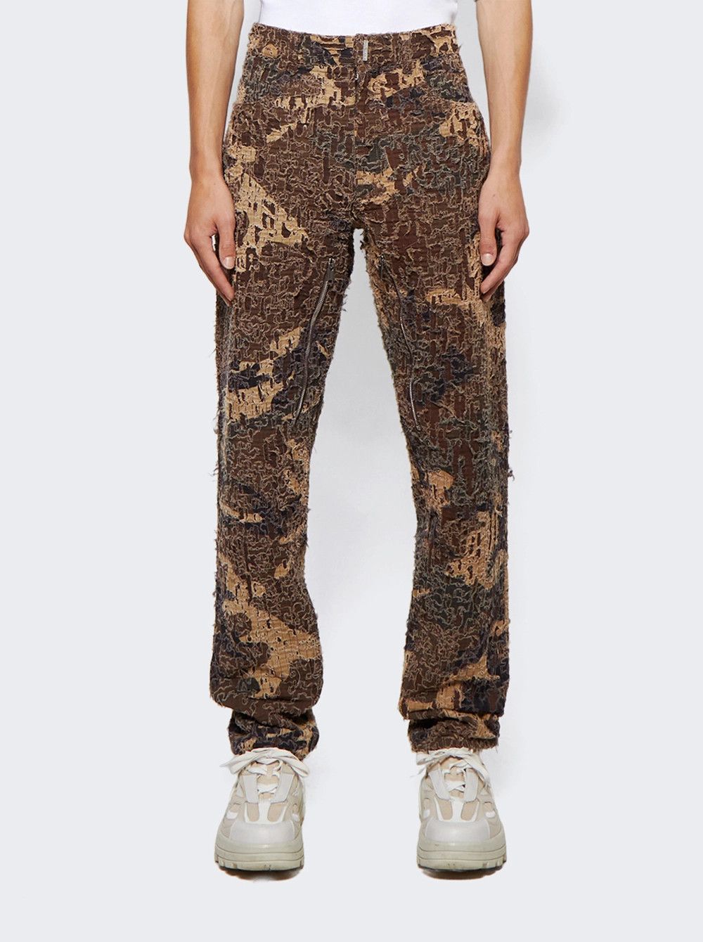 Givenchy o1mle0426 Zipped Slim Fit Denim Trousers in Brown Size US 30 / EU 46 - 3 Thumbnail