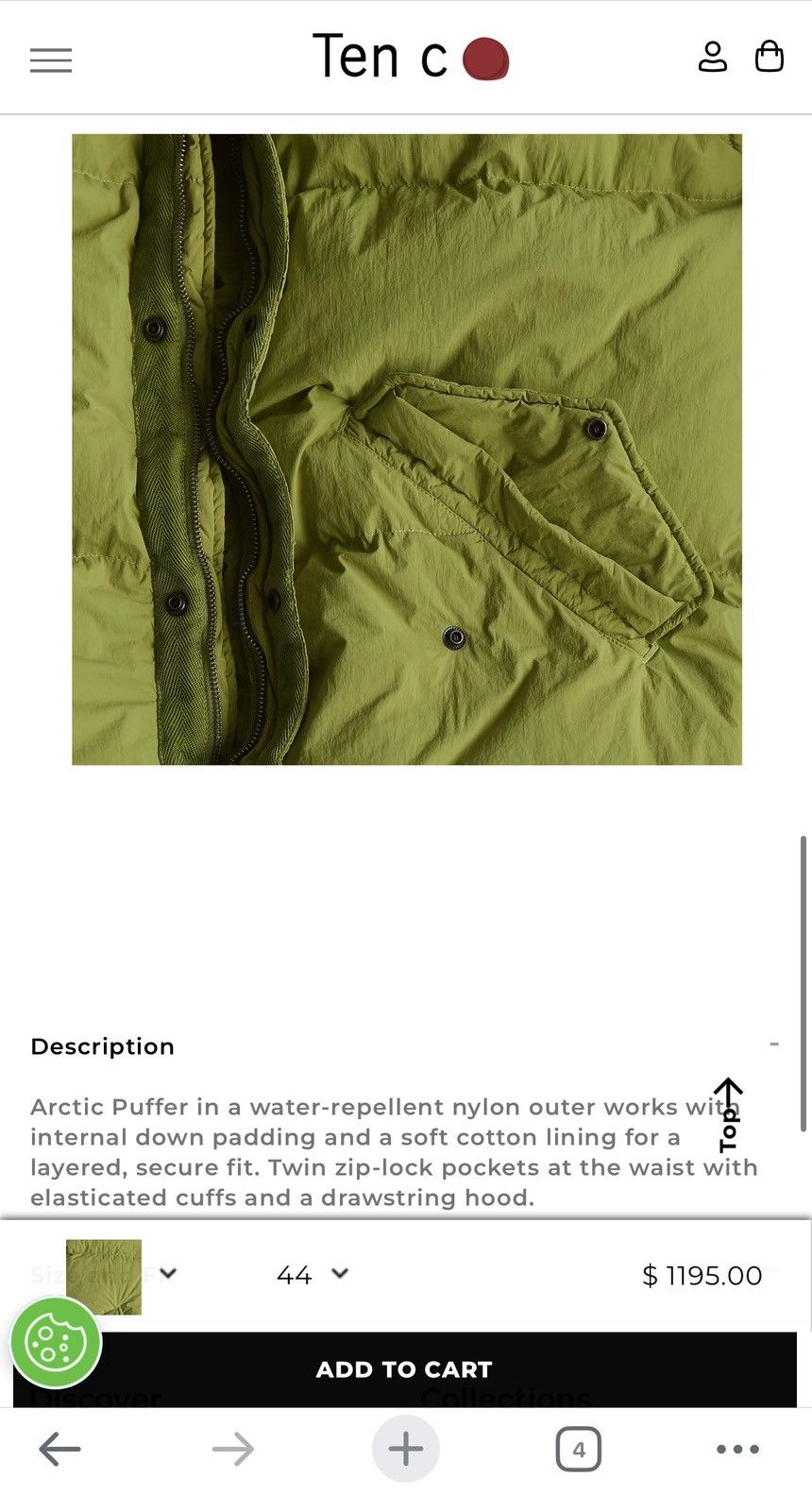 Ten C Ten C Artic Down Parka，size 46 Size US M / EU 48-50 / 2 - 3 Thumbnail