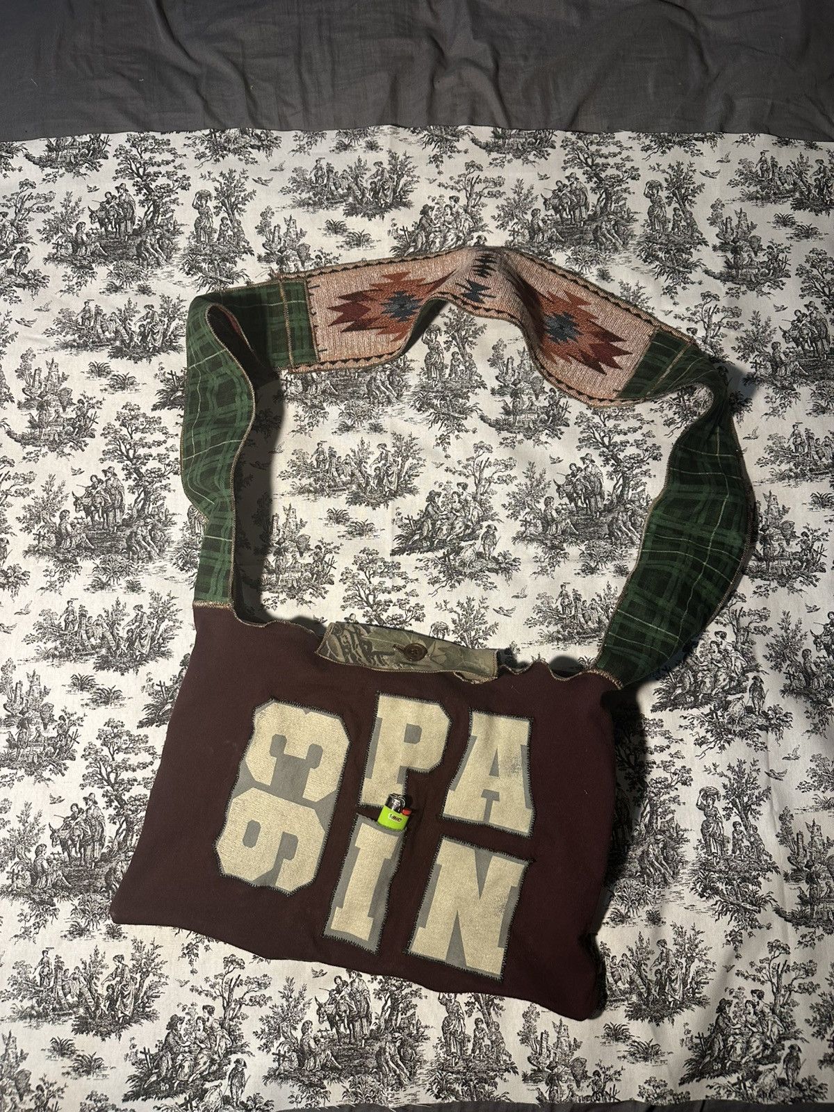 Handmade hand made bag made from familiar materials Size ONE SIZE - 1 Thumbnail