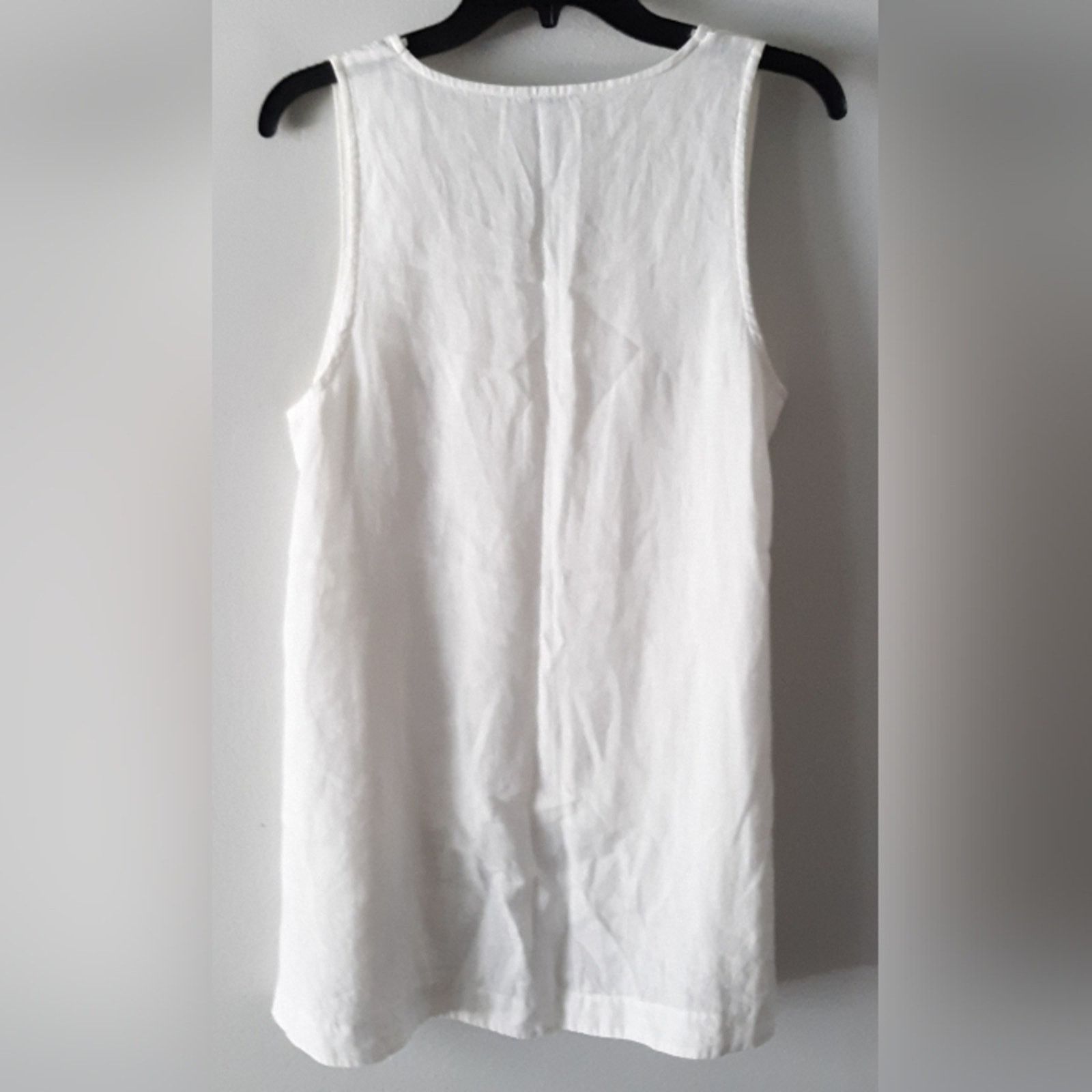 Saks Fifth Avenue Saks Fifth Avenue Linen Blouse Size M / US 6-8 / IT 42-44 - 5 Thumbnail