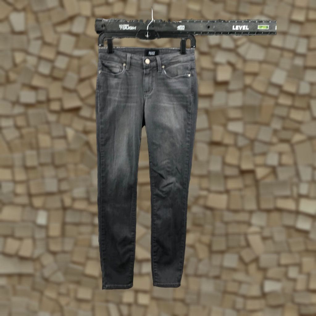 Paige Paige Verdugo Ankle Pants Womens 27 Mid Rise Dark Denim Gray Stretch 5-Pocket Jeans- Regular Rise Mens? Size 27" / US 4 / IT 40 - 1 Thumbnail
