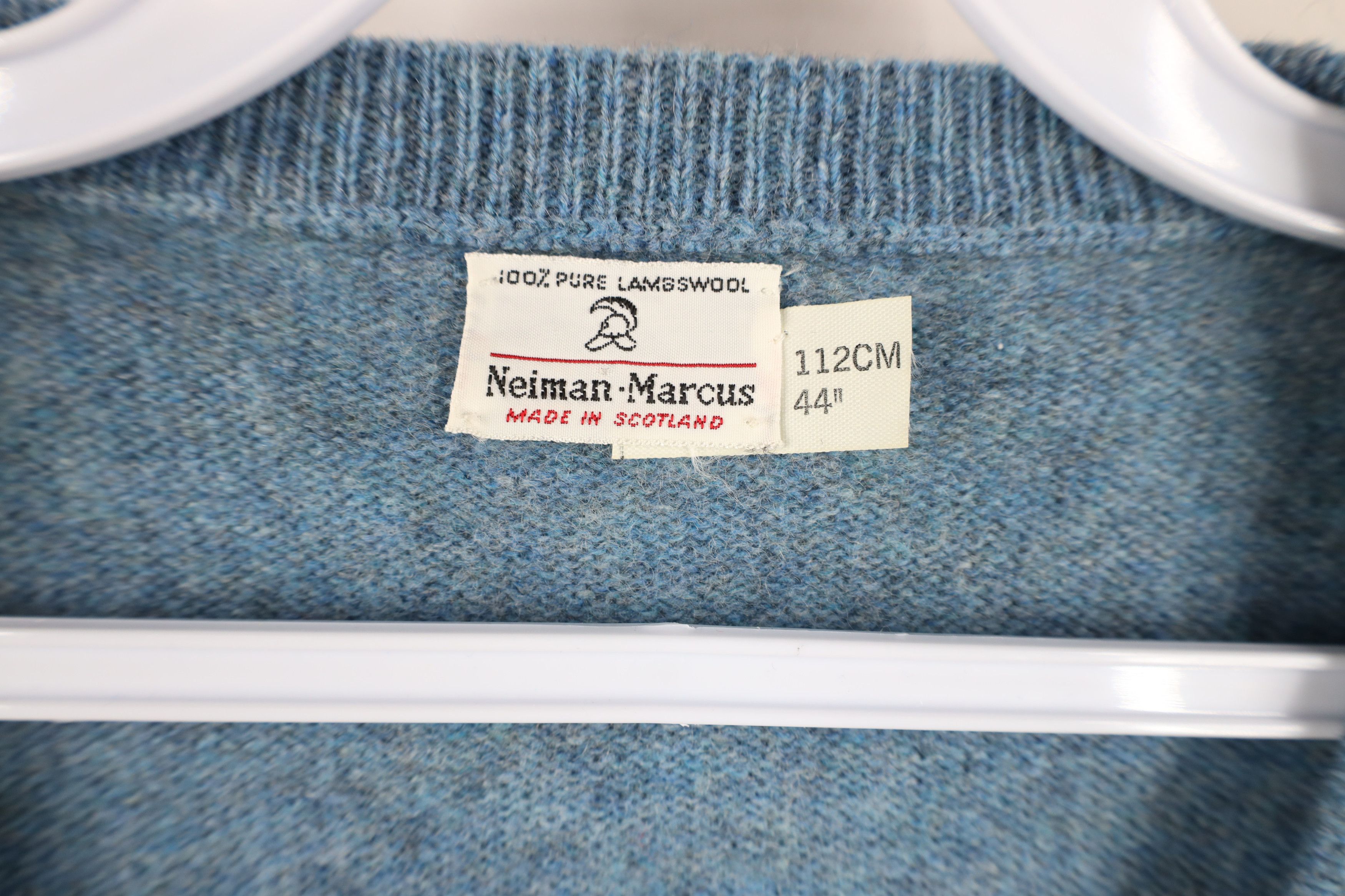 Vintage Vintage 70s Streetwear Blank Lambswool Knit V-Neck Sweater Size US XXL / EU 58 / 5 - 4 Thumbnail