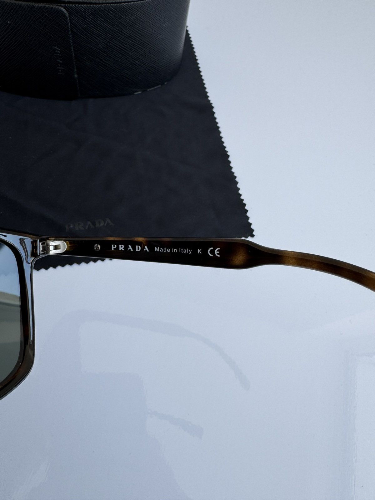 Prada Prada Sunglasses SPR 10O Brown Shield Sport Size ONE SIZE - 9 Thumbnail