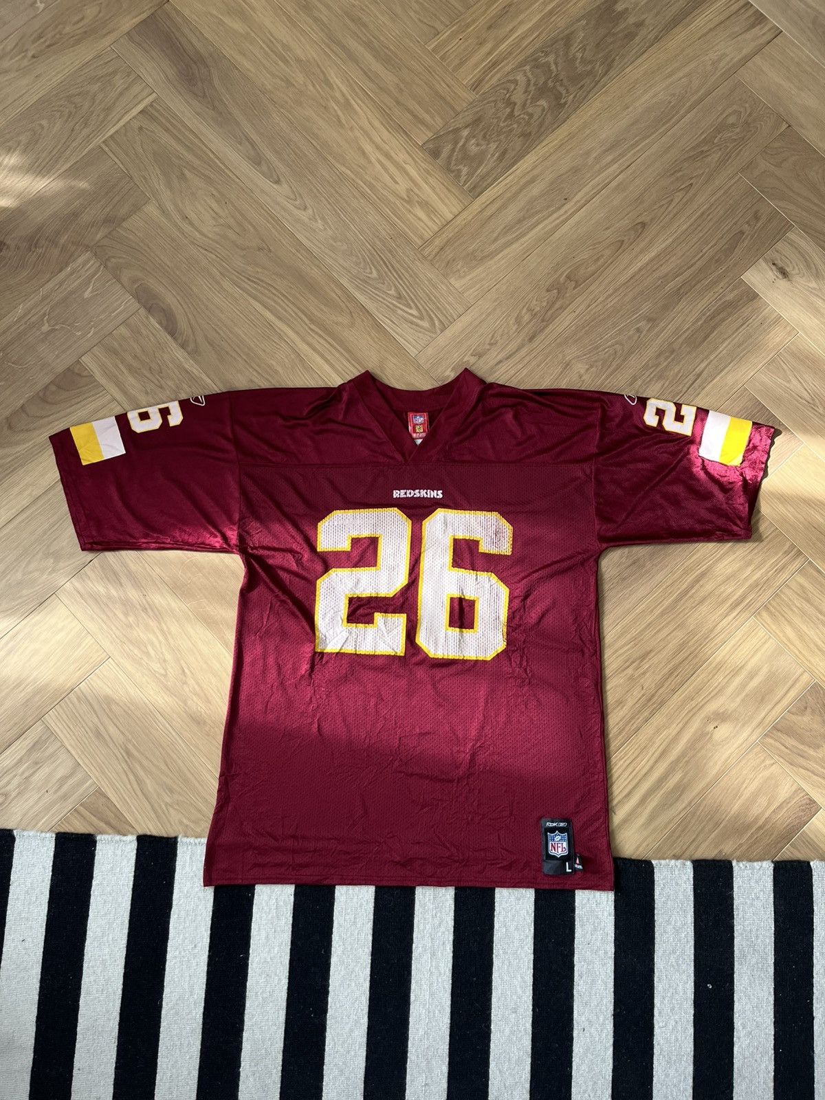 Reebok Vintage Washington Redskins #26 Clinton Portis Reebok NFL Size US L / EU 52-54 / 3 - 1 Thumbnail