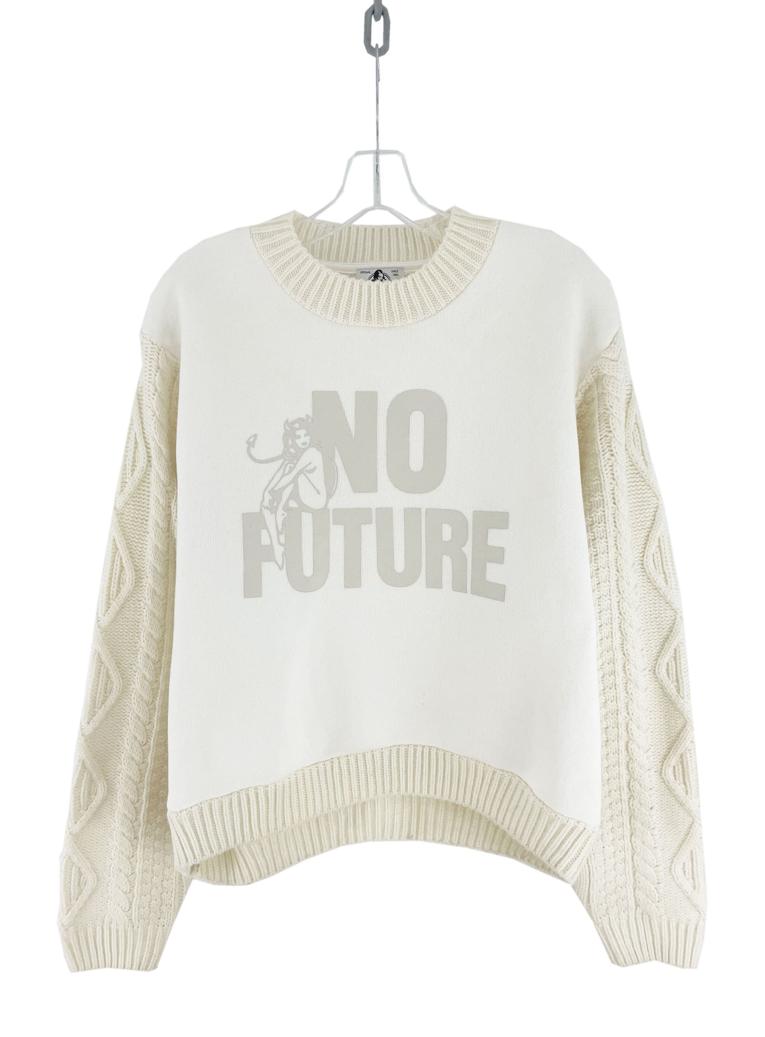 Hysteric Glamour No Future Cableknit Sweater Size US M / EU 48-50 / 2 - 1 Thumbnail