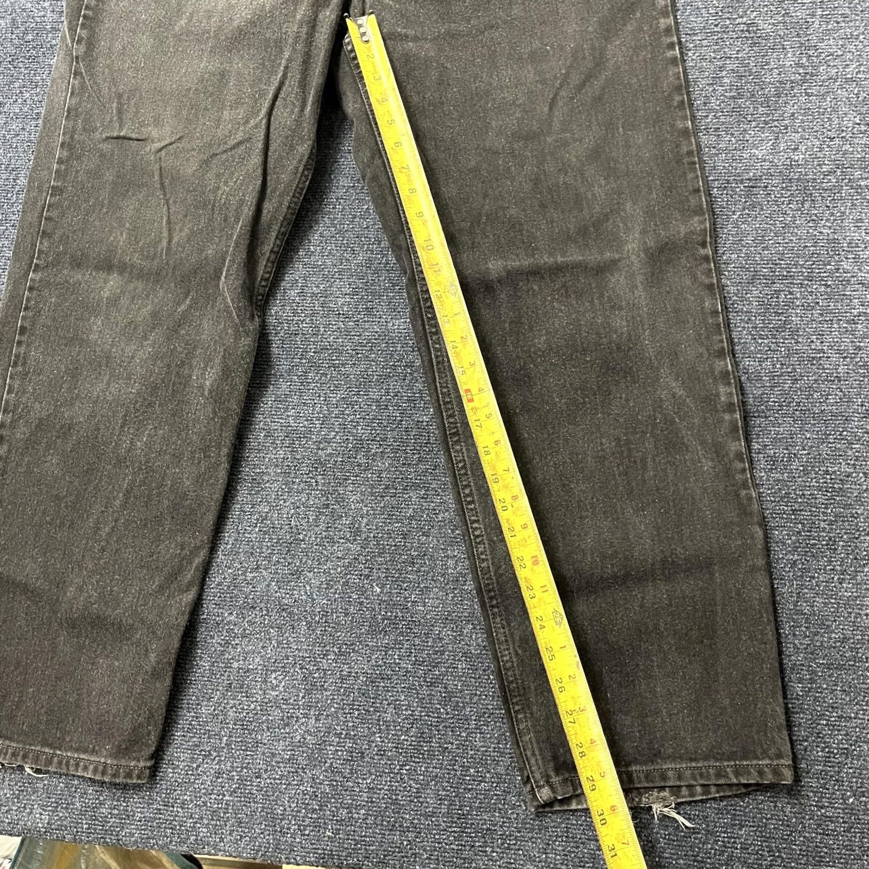 Levi's Levi's 550 Jeans Mens 42 Regular Gray Charcoal Denim Relaxed Tapered Fit Pants Size US 42 / EU 58 - 7 Thumbnail