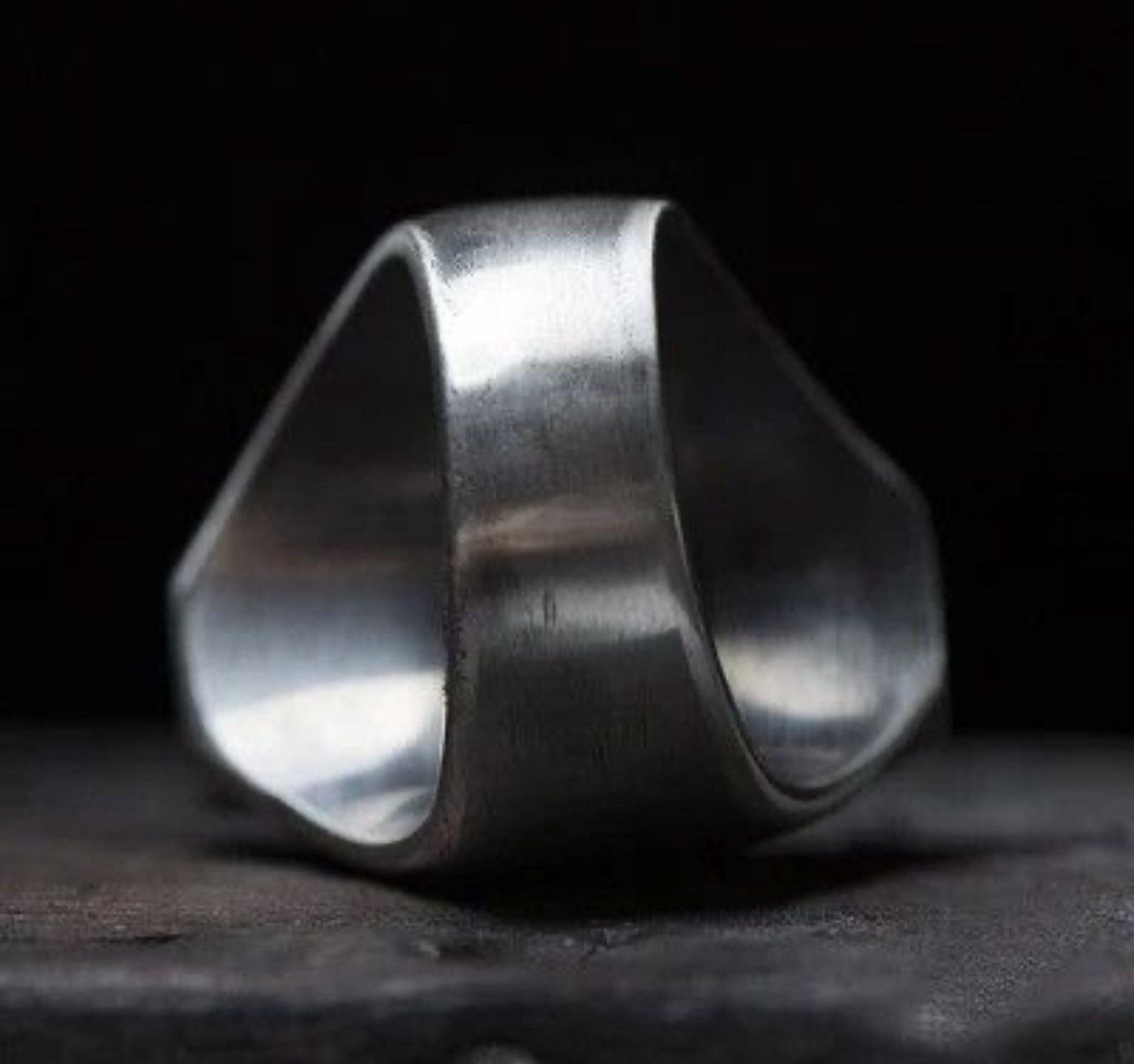 Jewelry Stainless Steel Coffin Ring (size 7-13) Size ONE SIZE - 4 Thumbnail