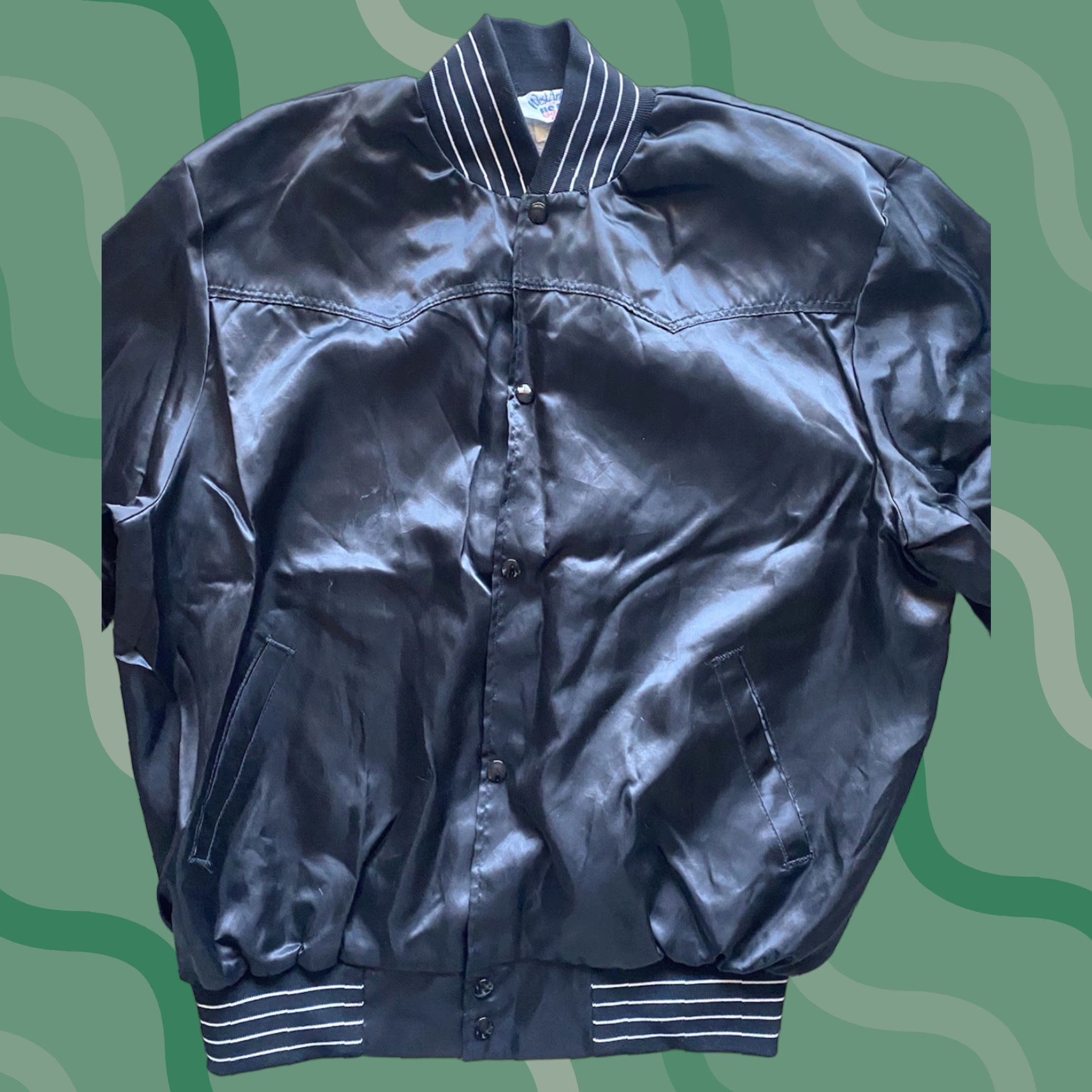 Vintage VINTAGE West Ark Jacket Mens 2XL Black Nylon Illinois Made In USA Size US XXL / EU 58 / 5 - 1 Thumbnail