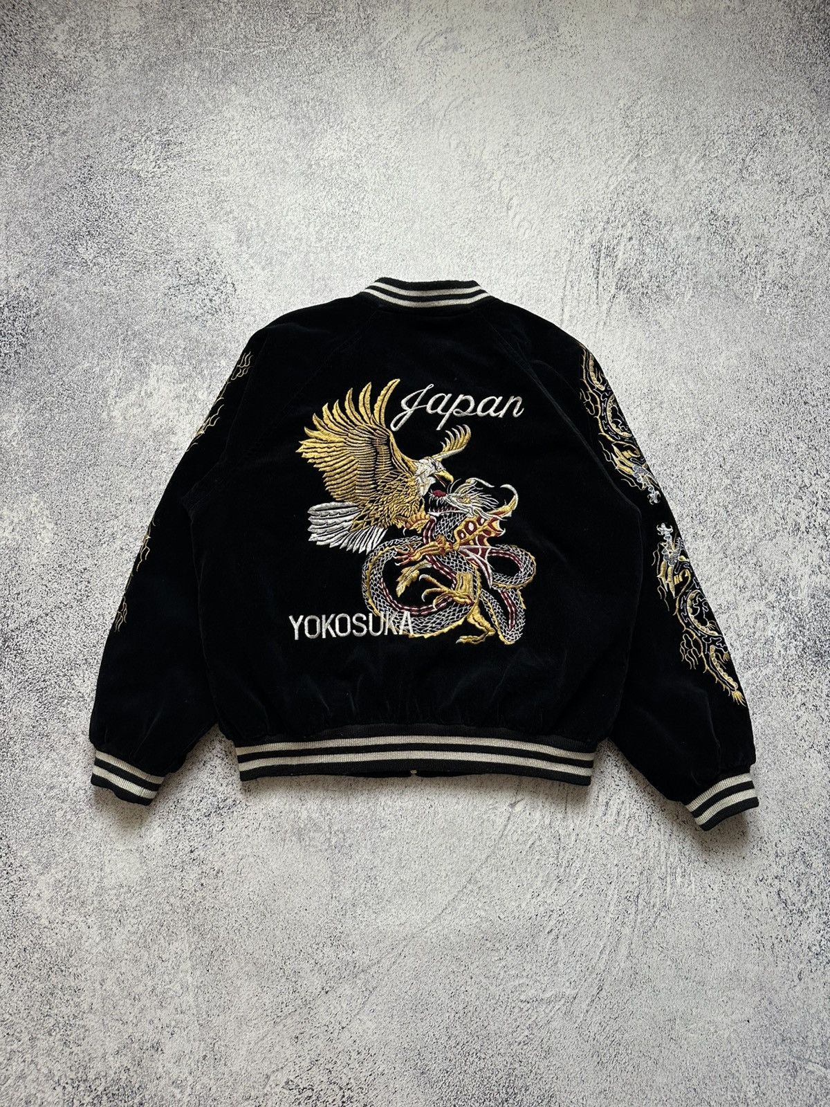 Other Sukajan Japan Yokosuka Embroidery Velvet Jacket Size US M / EU 48-50 / 2 - 1 Thumbnail
