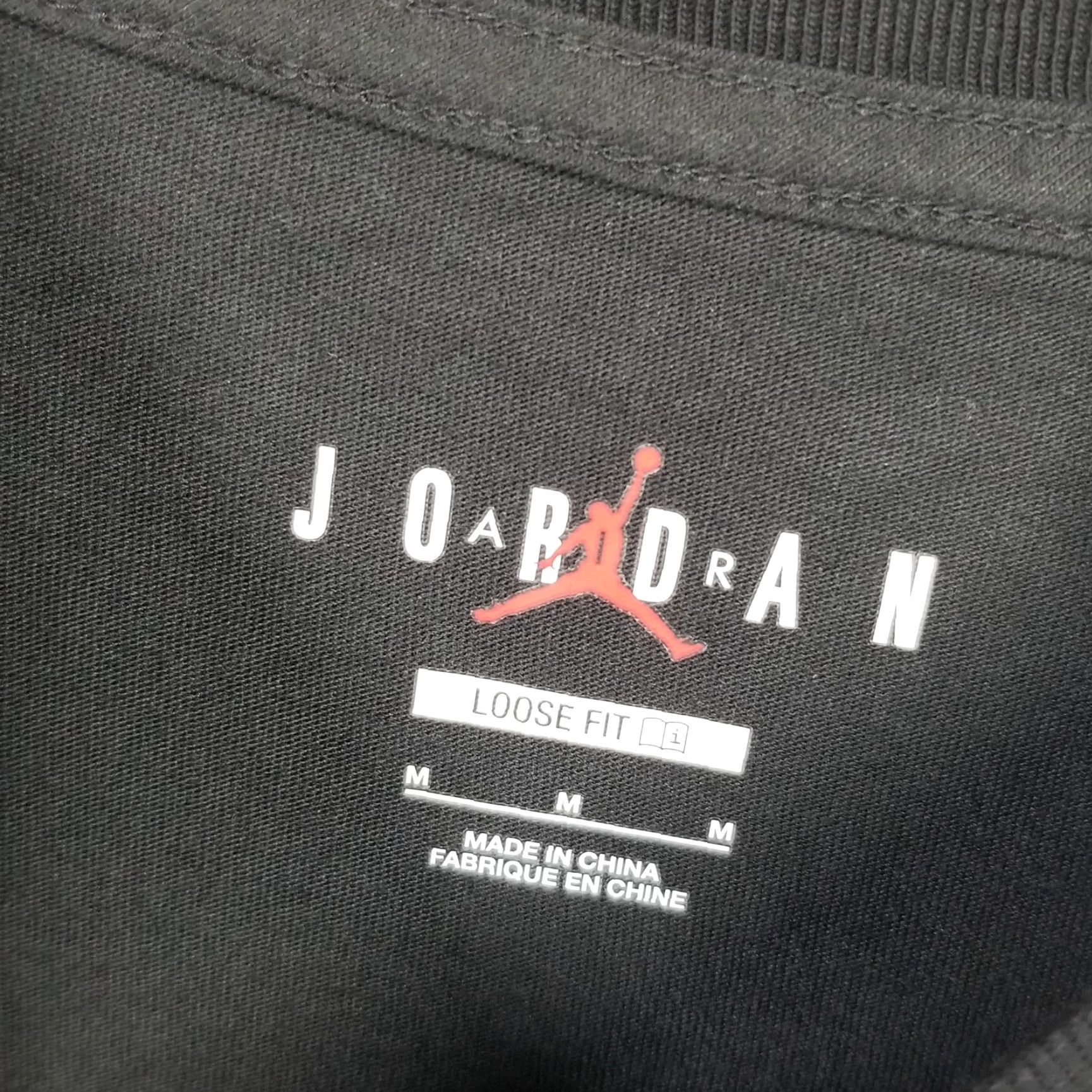 Nike VINTAGE Nike Jordan T-Shirt Women's Medium Black Graphic Print 90s Flight Unisex Size M / US 6-8 / IT 42-44 - 3 Thumbnail