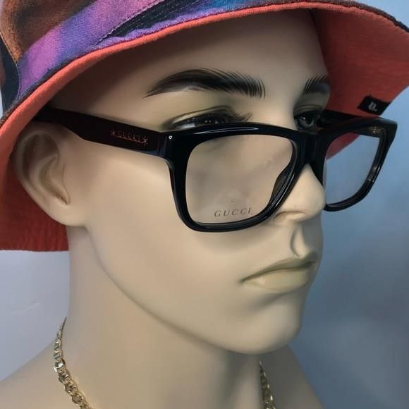 Gucci 💯 - New Authentic Gucci GG1177O Eyeglasses 004 - Black - T Size ONE SIZE - 1 Thumbnail