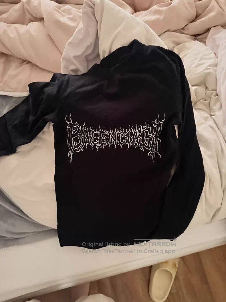Balenciaga Balenciaga Black Long Sleeve T-Shirt Size US M / EU 48-50 / 2 - 1 Thumbnail