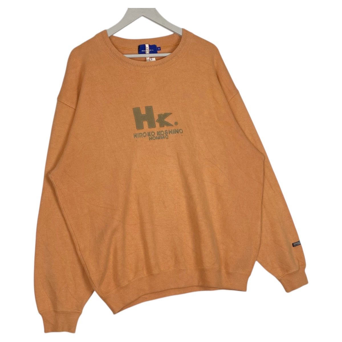 Hiroko Koshino Homme × Vintage Vintage Hiroko Koshino Homme Crewneck Sweatshirt Orange Size US L / EU 52-54 / 3 - 3 Thumbnail