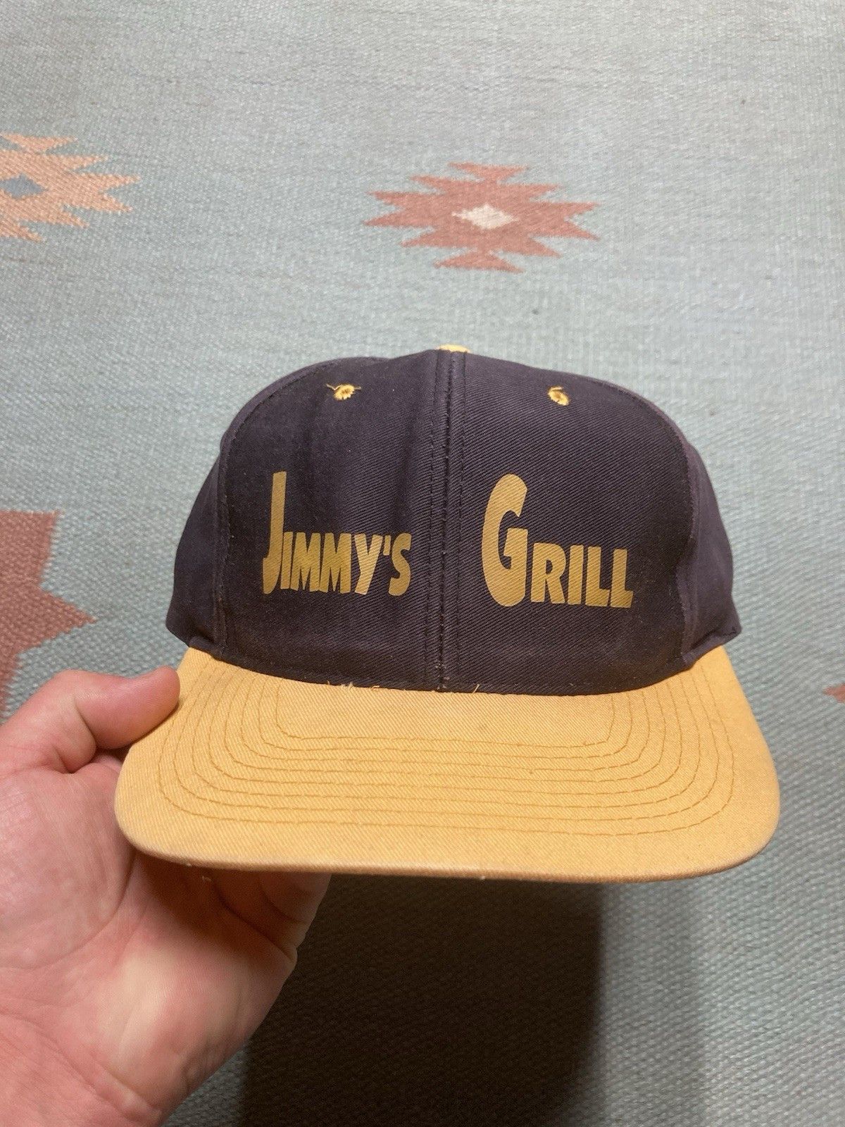 Vintage Vtg SnapBack hat Jimmy’s grill restaurant promo adjustable Size ONE SIZE - 2 Thumbnail