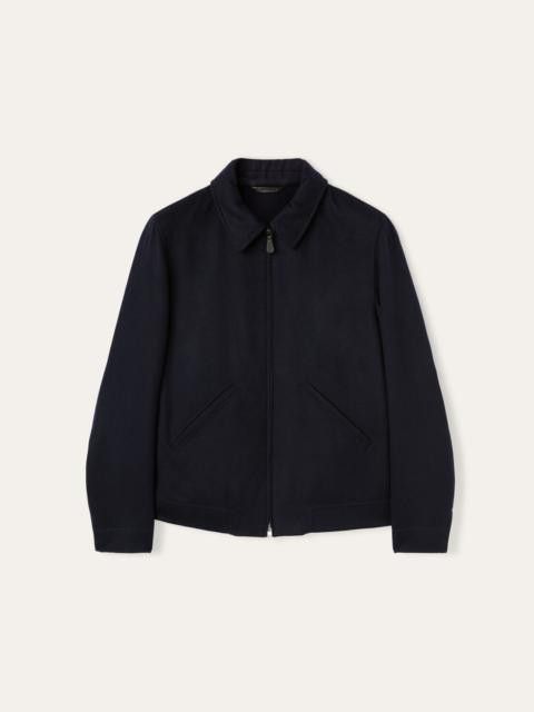 Loro Piana o1w1db10225 FAM4588 Bomber Jacket in Navy Blue Size US S / EU 44-46 / 1 - 1 Thumbnail