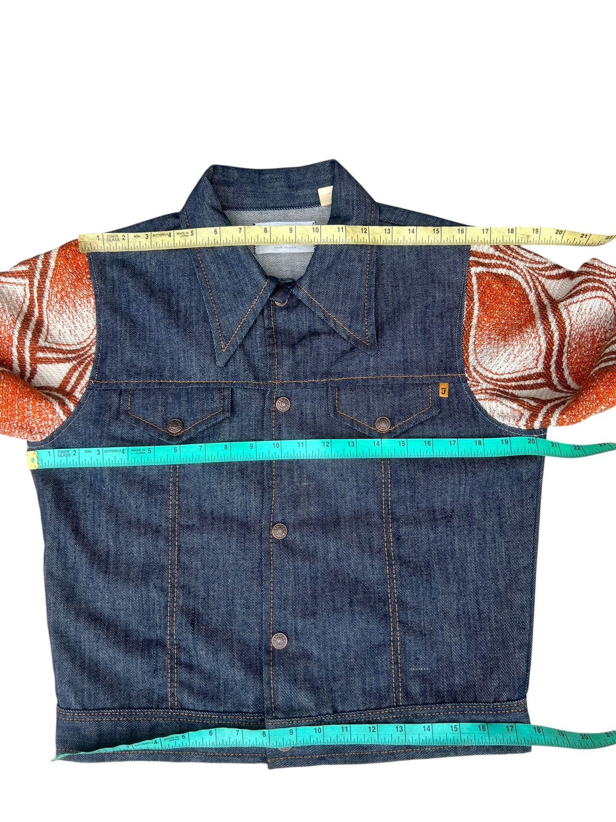 Farah Vintage 70s FARAH Hybrid Denim Trucker Cropped Jacket Size US S / EU 44-46 / 1 - 7 Thumbnail