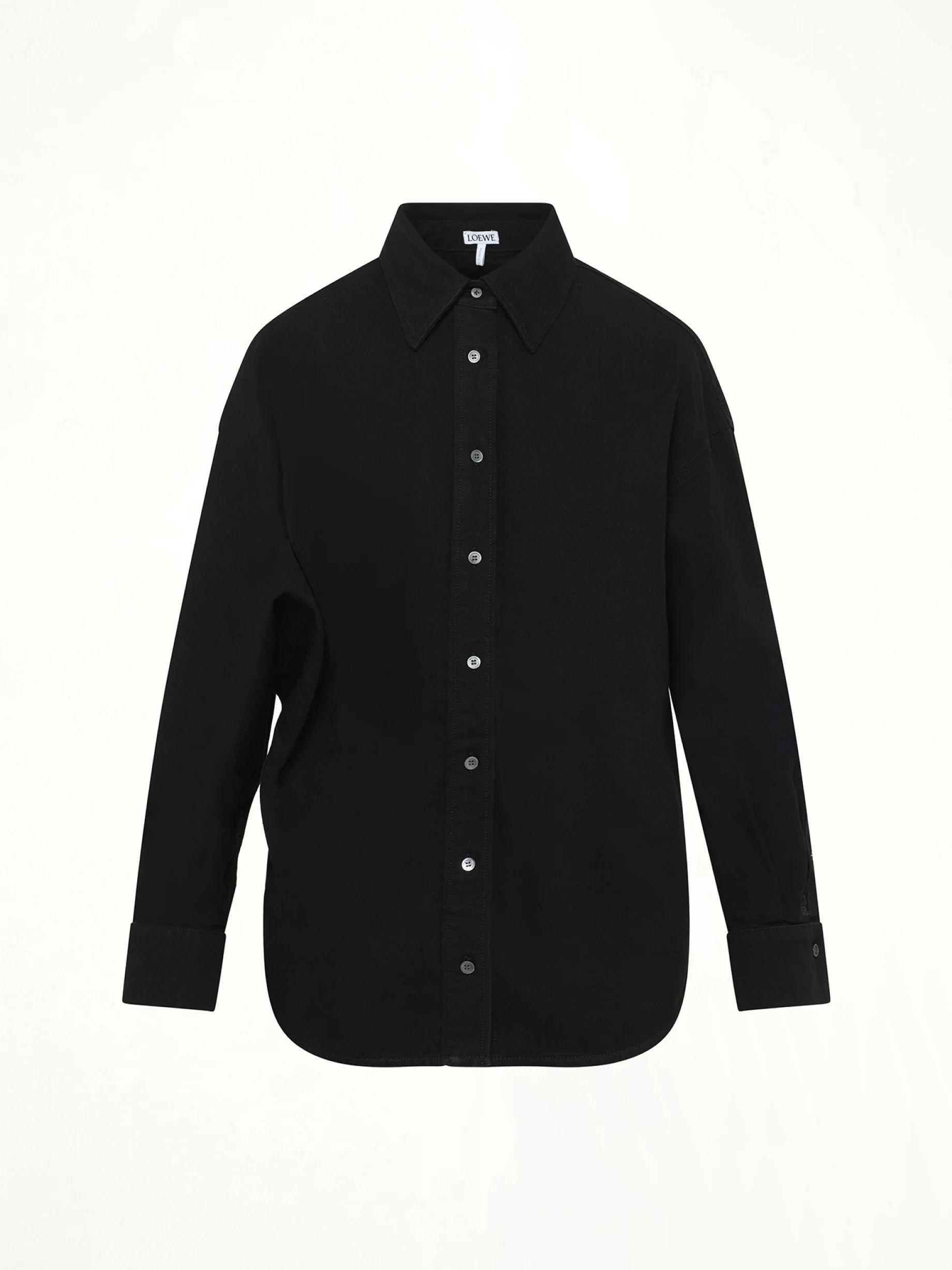Loewe o1in1g0526 Wrap Shirt in Black Size S / US 4 / IT 40 - 1 Thumbnail