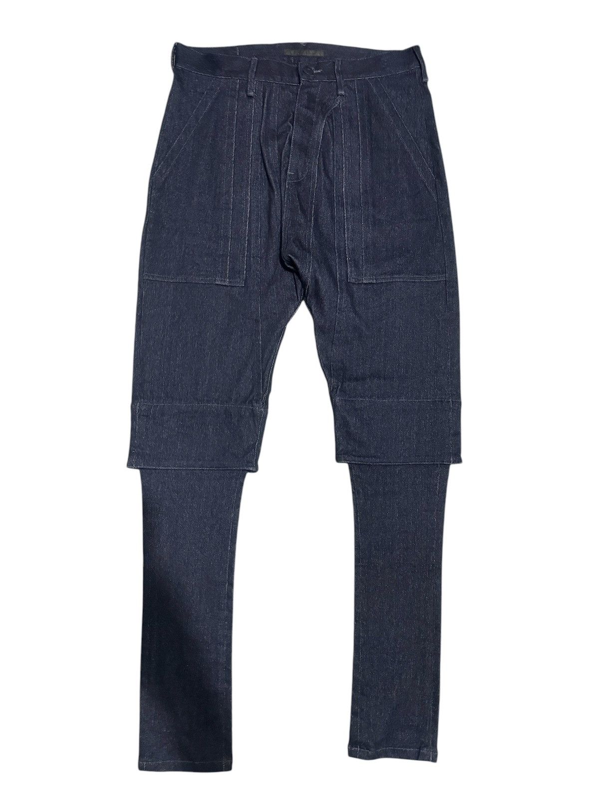Designer × Julius Julius 7 FW11 Blue Denim Exhibition Sample Carpenter Jeans Size US 33 - 1 Thumbnail