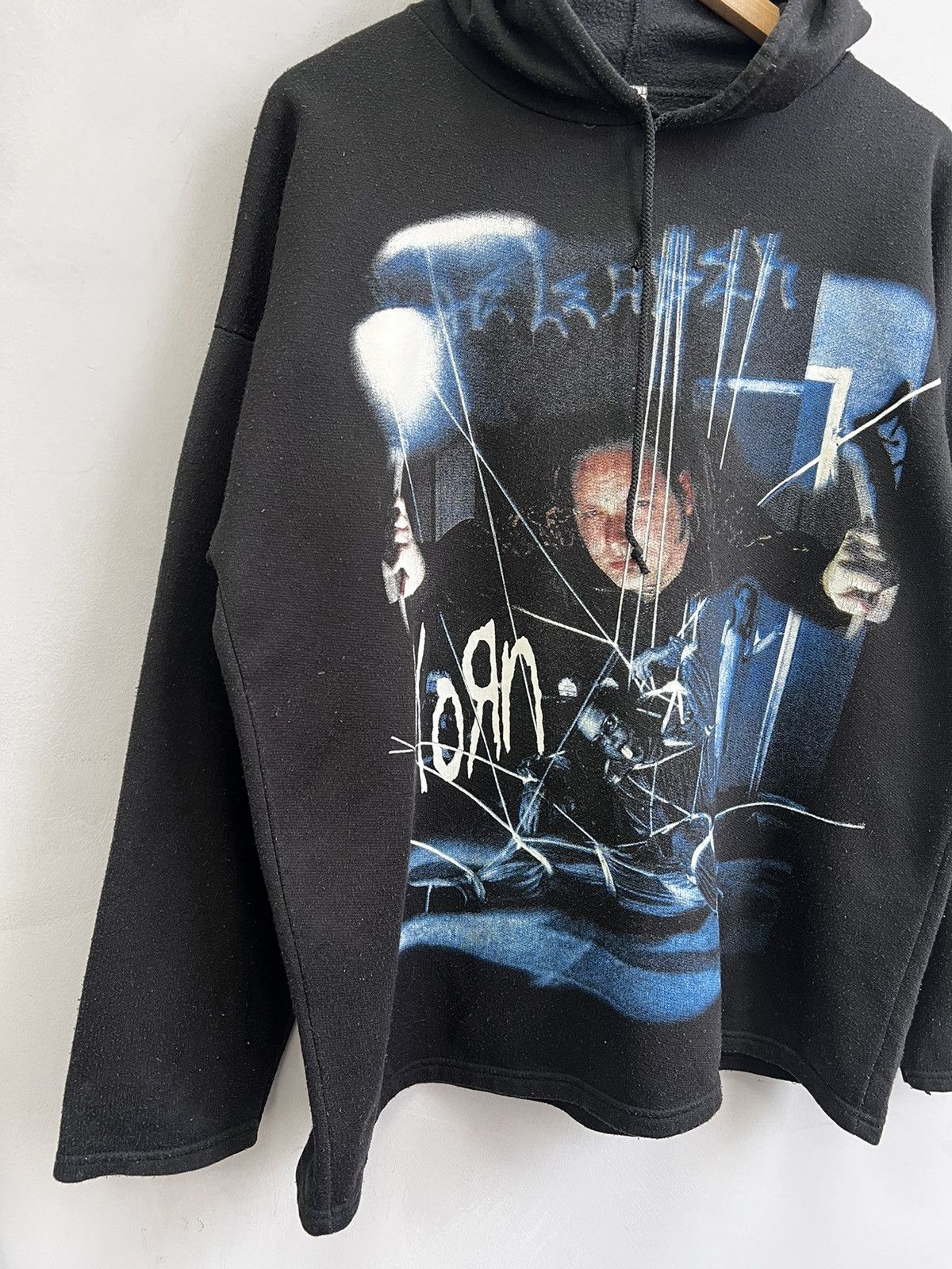 Band Tees Vintage 90s all over print Korn hoodie Size US XL / EU 56 / 4 - 2 Thumbnail