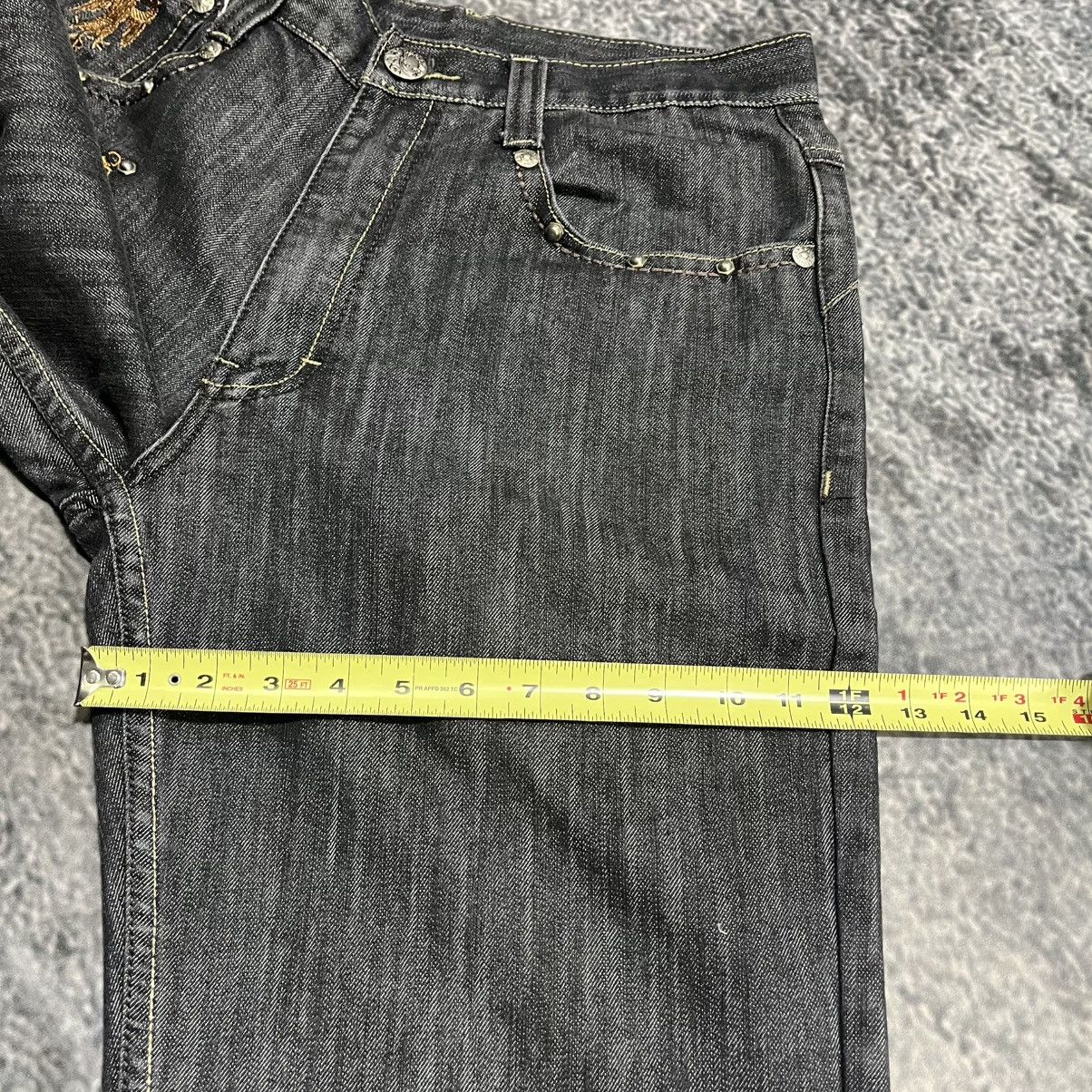 Imperious VINTAGE Y2K IMPEROUS EMBROIDERED CROSS GRUNGE BAGGY JEANS Size US 34 / EU 50 - 17 Thumbnail