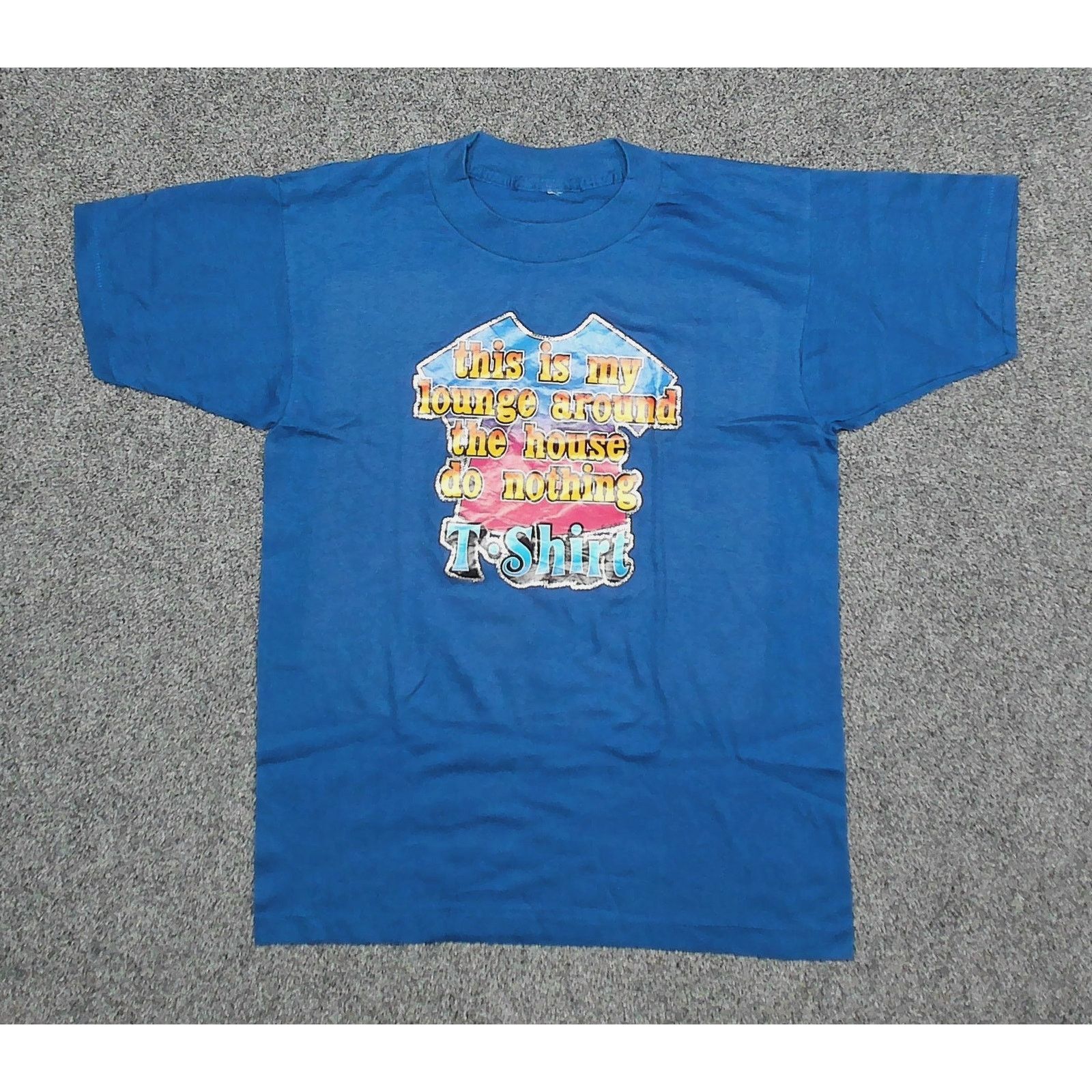 Vintage Vintage 1981 "Lounge Around" Iron-On Single Stitch Tee Size M / US 6-8 / IT 42-44 - 3 Thumbnail