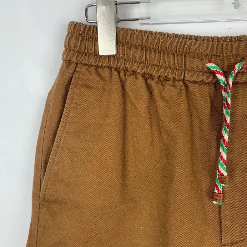 Gucci Gucci Logo letter print brown cotton elastic waist drawstri Size US 28 / EU 44 - 3 Thumbnail