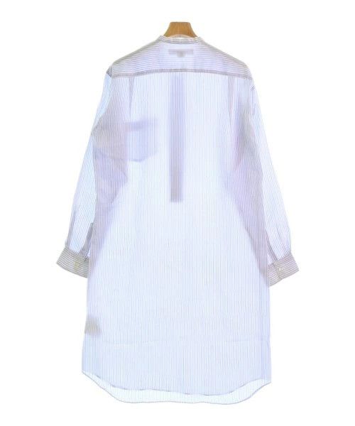 Comme des Garcons SHIRT Shirt Cupra Half Button Stripes Long Sleeve Blue x White Size US M / EU 48-50 / 2 - 2 Thumbnail