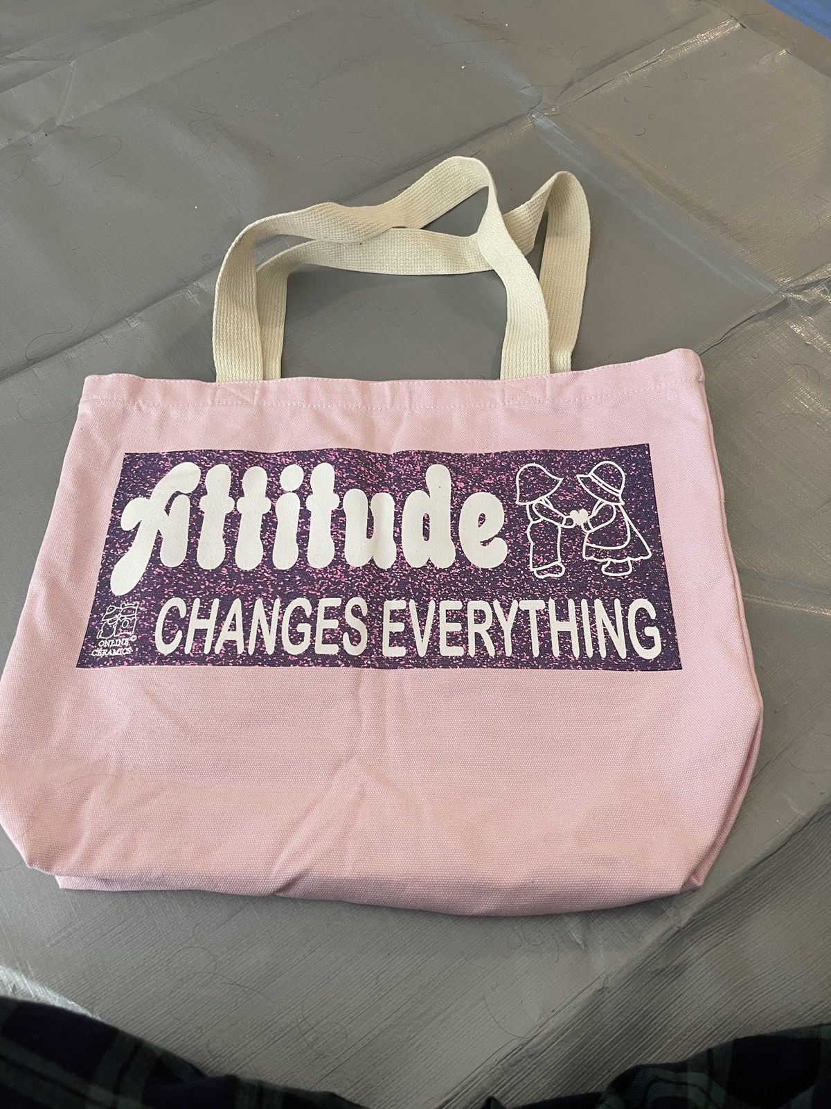 Online Ceramics Attitude Changes Everything Tote Bag Size ONE SIZE - 2 Thumbnail
