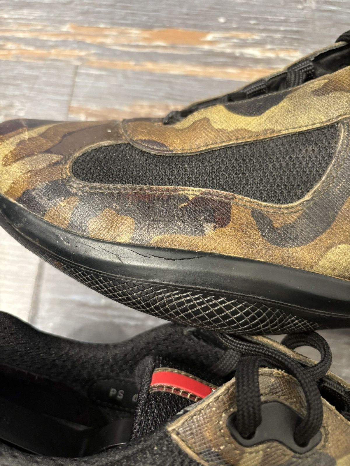 Prada Americas Cup Camo Leather Size 10 Size US 10 / EU 43 - 8 Thumbnail