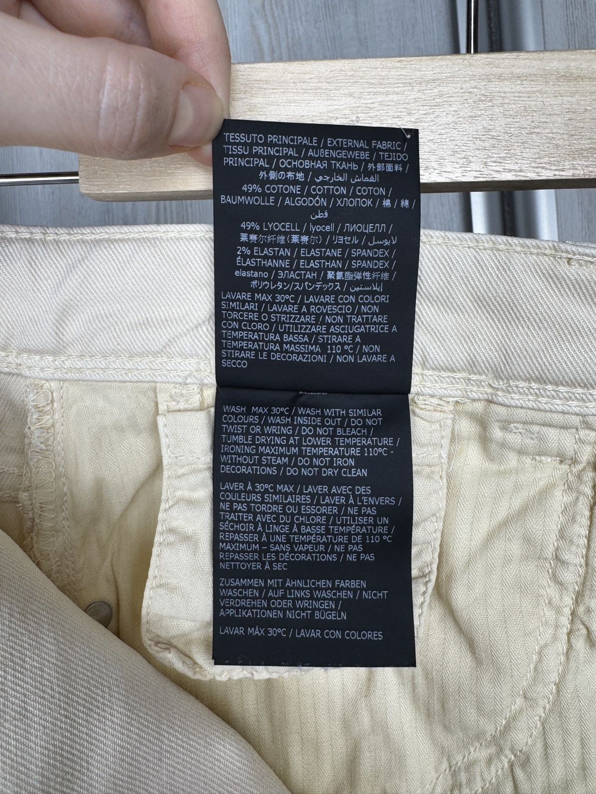 Boggi Boggi Milano Claude Creamy Beige Denim Jeans Chino Pants 34 Size US 34 / EU 50 - 13 Thumbnail
