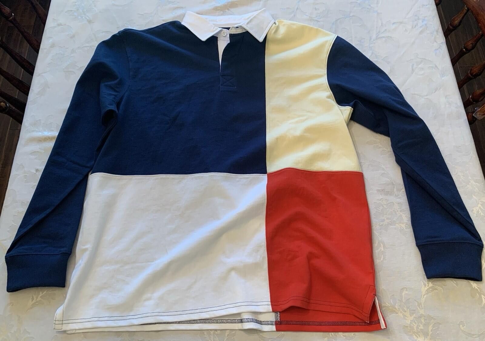 Old Navy Old Navy Men’s XLT Color-Block Rugby Polo Size US XL / EU 56 / 4 - 1 Thumbnail