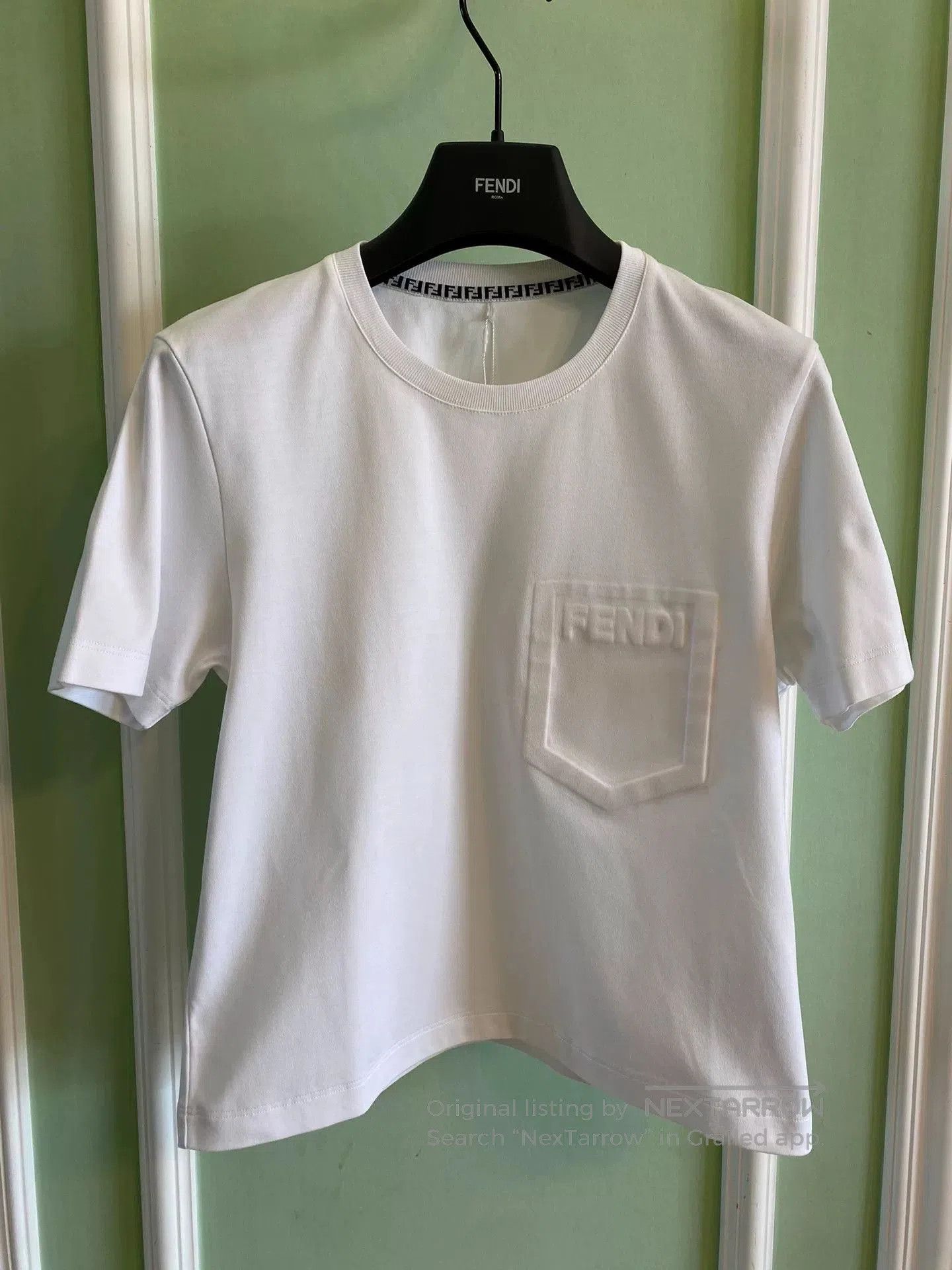 Fendi Fendi Letter Embossed Short Sleeve T. Size US M / EU 48-50 / 2 - 1 Thumbnail
