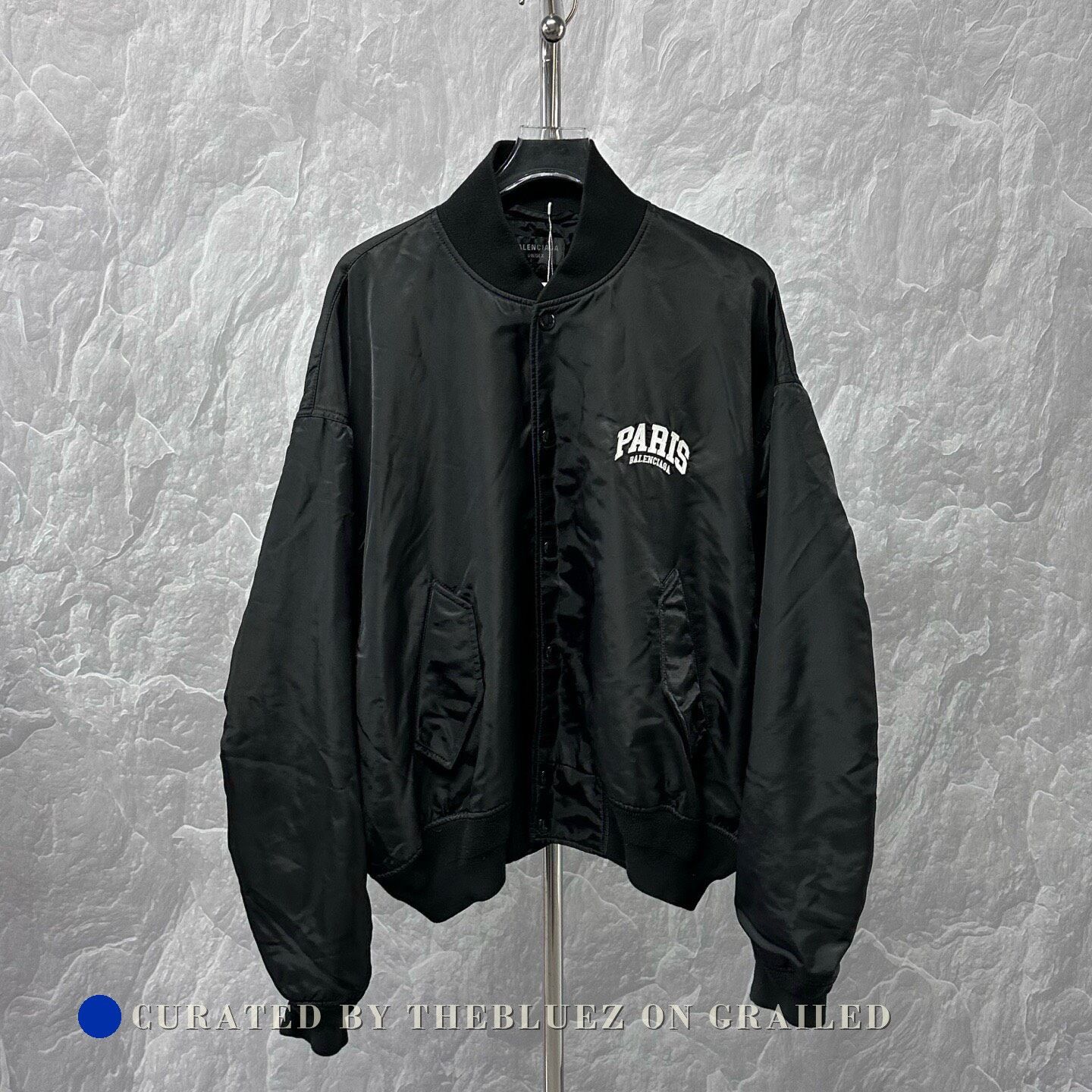 Balenciaga Balenciaga Sinners Embroidered Satin Bomber Jacket