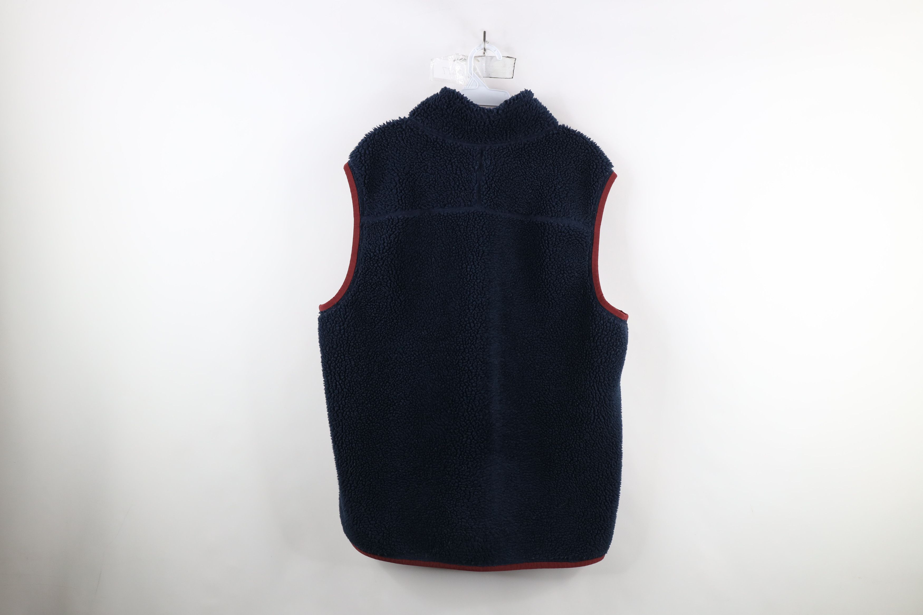 L.L. Bean Vintage LL Bean Deep Pile Fleece Full Zip Vest jacket Blue Size US XL / EU 56 / 4 - 12 Thumbnail
