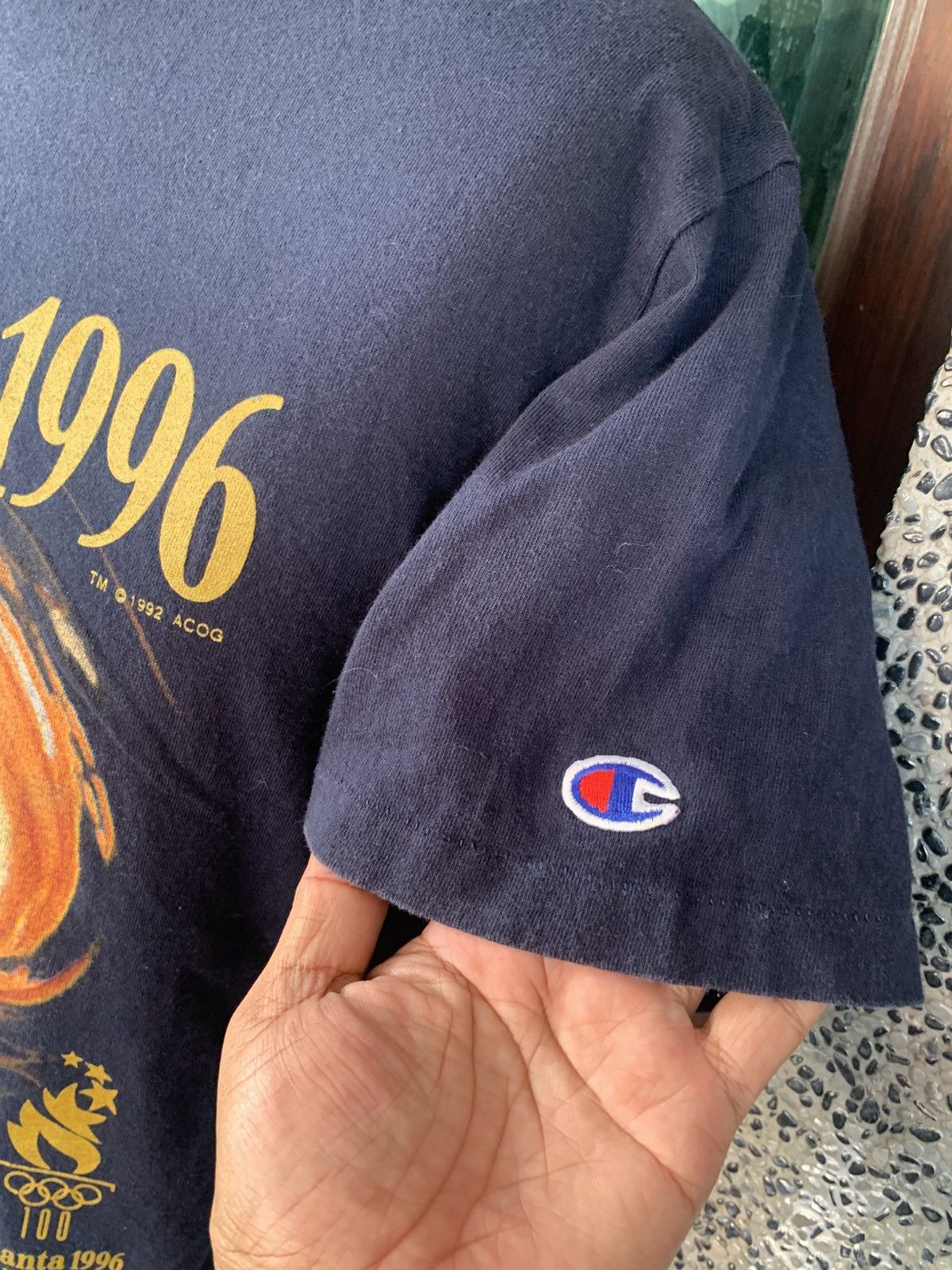 Champion × USA Olympics × Vintage Vintage 90s Champion Atlanta Olympics 1996 T shirt Size US M / EU 48-50 / 2 - 4 Thumbnail