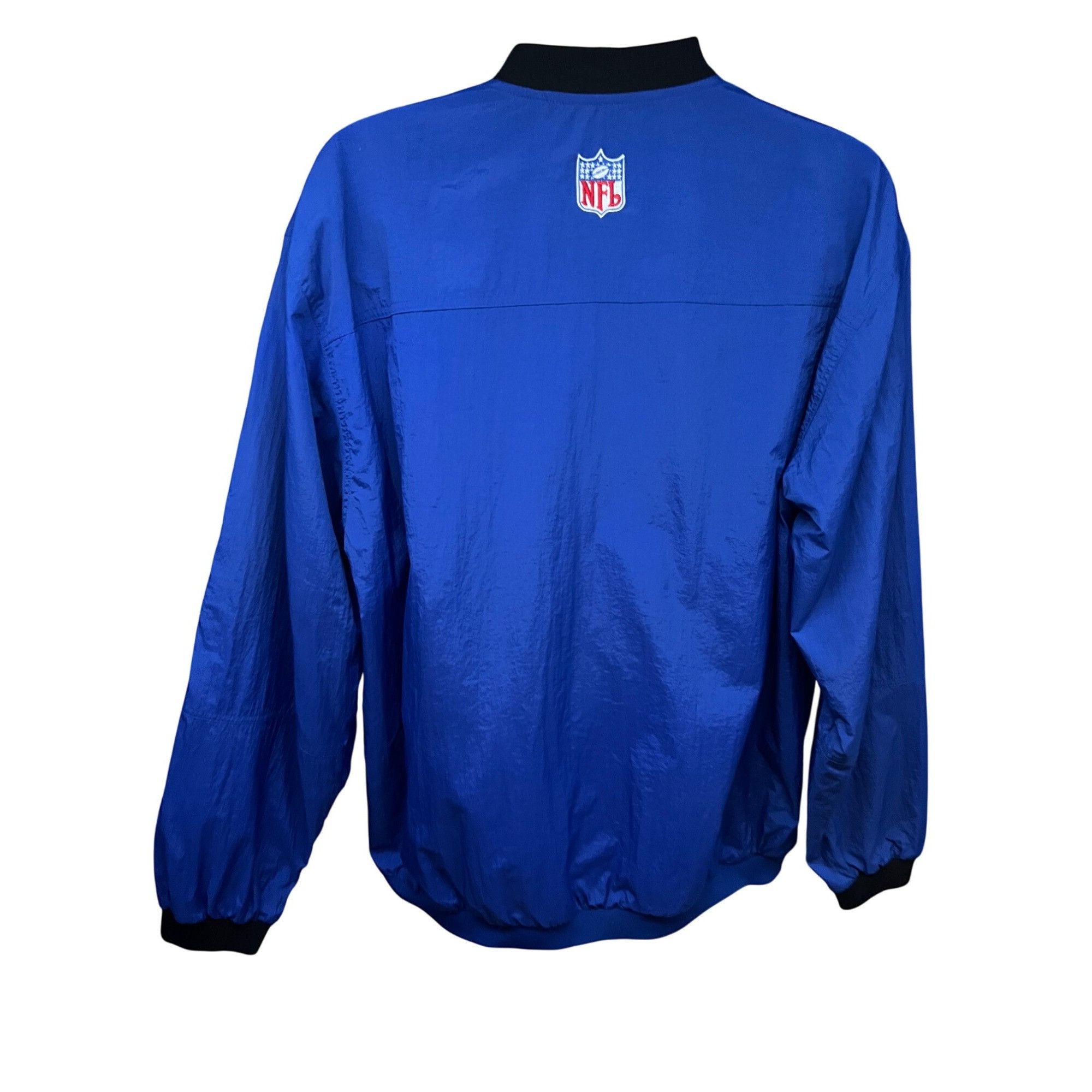NFL NFL Reebok Vintage 90s Mens Blue Windbreaker V-Neck Pullover Size US XL / EU 56 / 4 - 2 Thumbnail