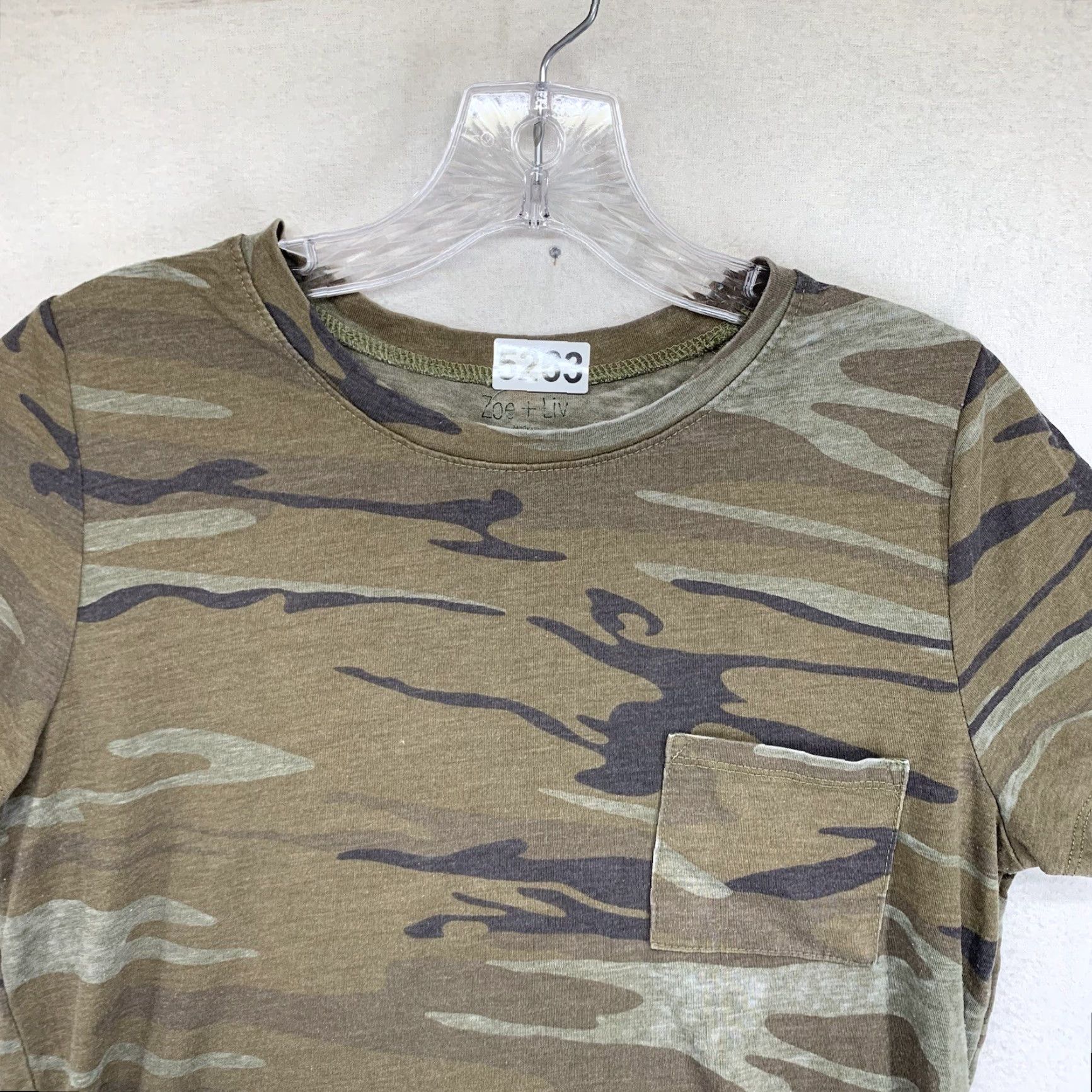 AMO Super Thin Women’s Camouflage T Shirt Pocket Zoe + Liv Medium Size M / US 6-8 / IT 42-44 - 4 Thumbnail