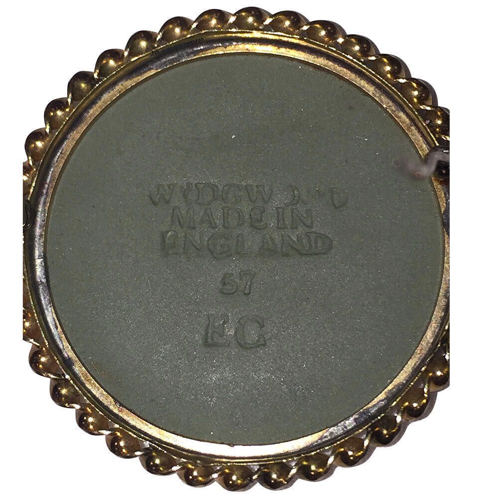 Vivienne Westwood Gold Filled Green and White Wedgwood Cameo Pin England Size ONE SIZE - 3 Thumbnail