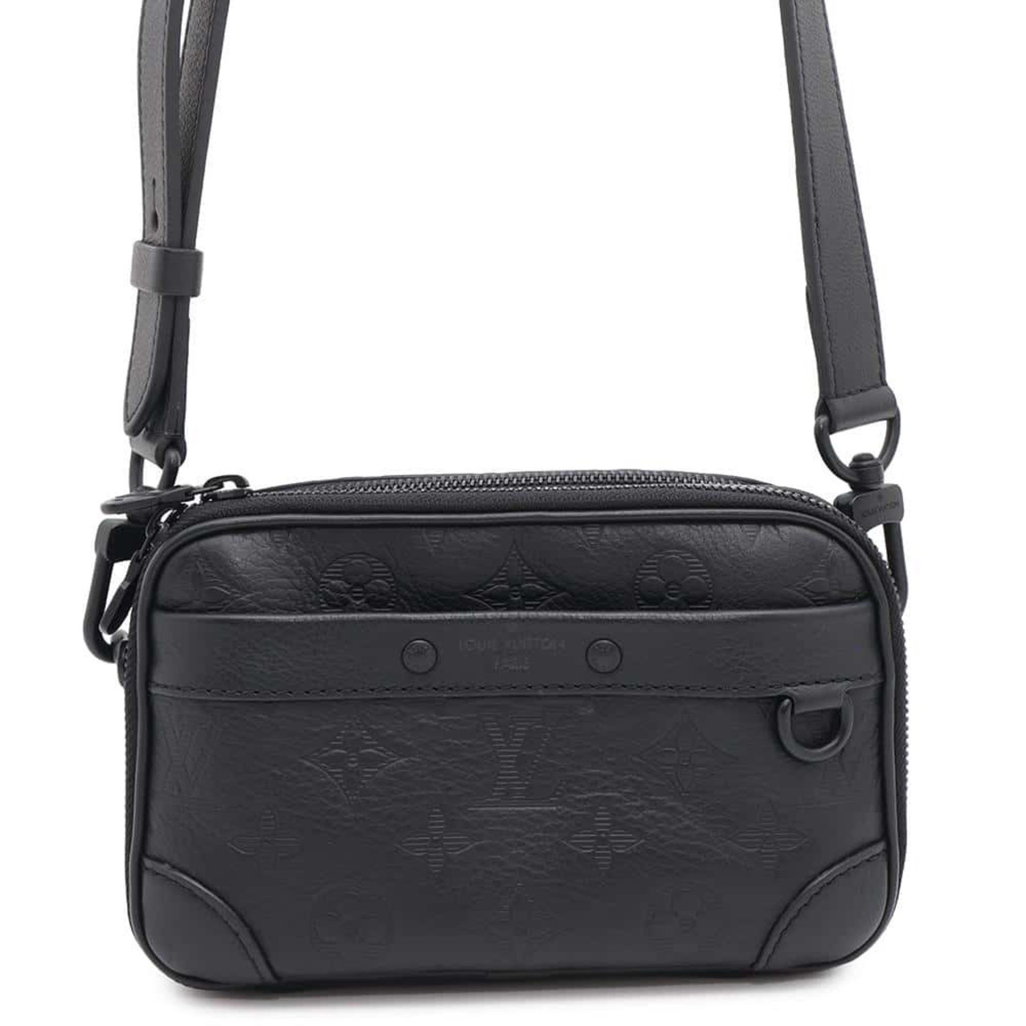 Louis Vuitton Shoulder Bag Monogram Shadow Alpha Wearable Wallet M82544 Louis Vuitton Black, Women's