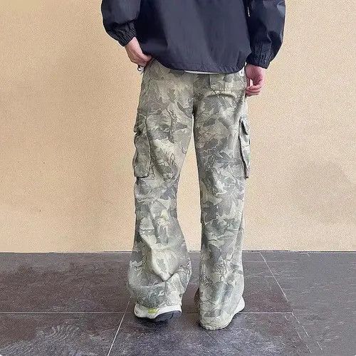 VIBE Camouflage Baggy Cargo Pants Size US 34 / EU 50 - 5 Thumbnail
