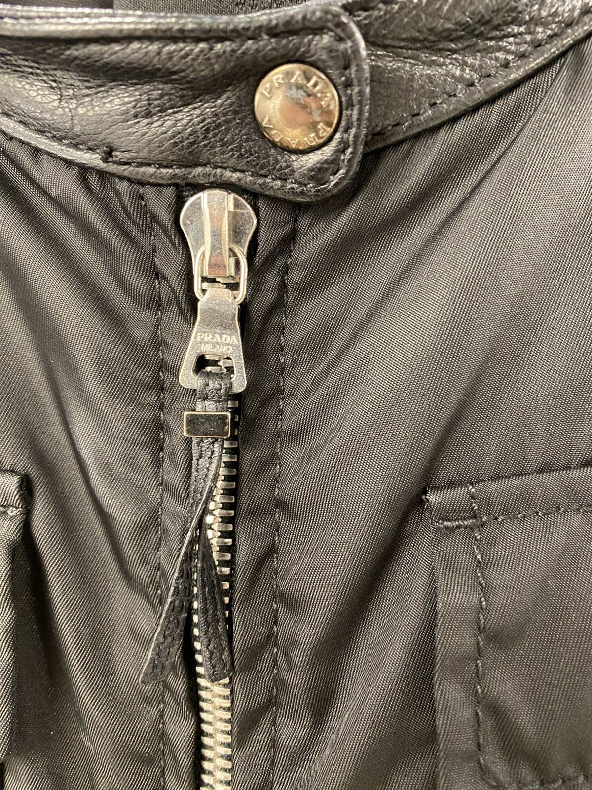 Prada PRADA Nylon Leather Bomber Size M / US 6-8 / IT 42-44 - 5 Thumbnail