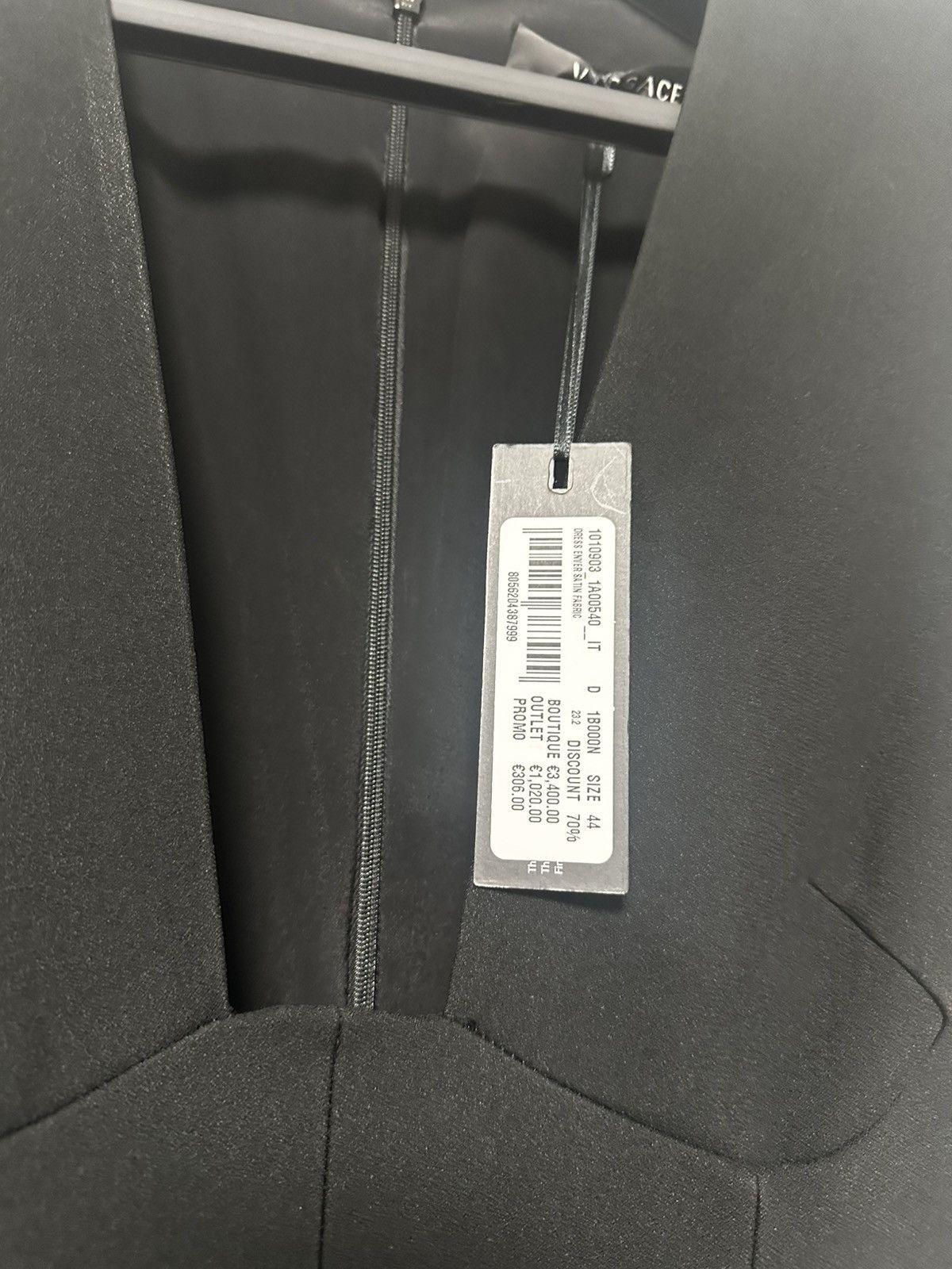 Versace Versace Black Cocktail Dress Size M / US 6-8 / IT 42-44 - 3 Thumbnail