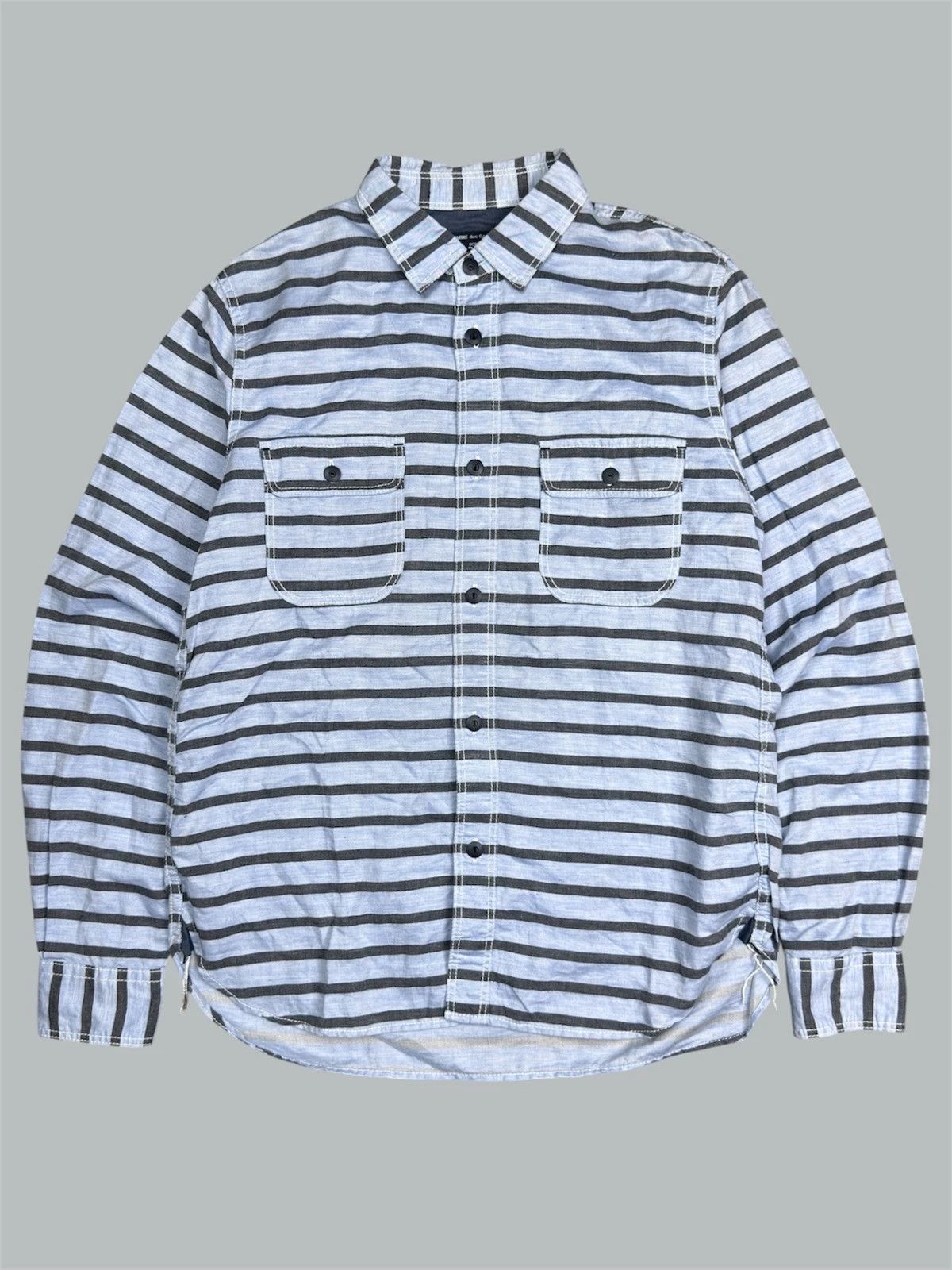 Comme des Garcons Comm des Garçons AD2015 archive striped shirt Size US M / EU 48-50 / 2 - 1 Thumbnail