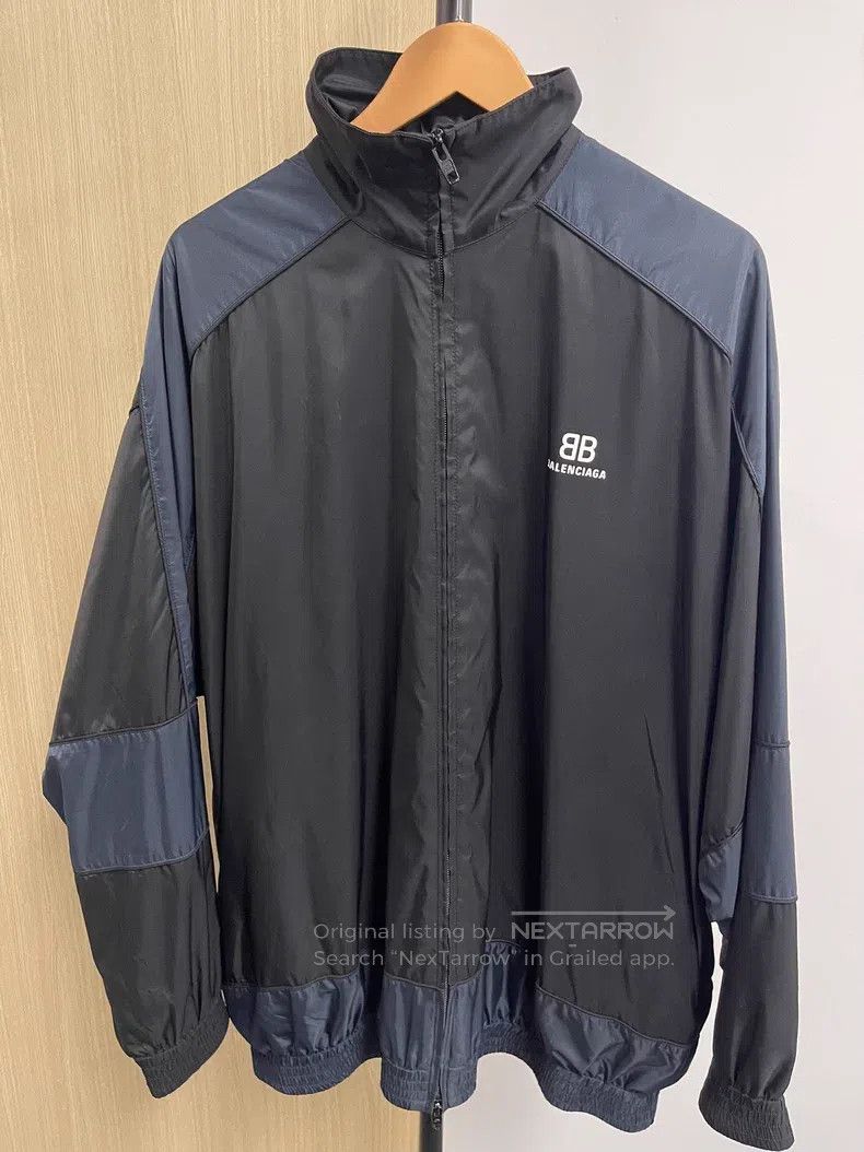 Balenciaga Balenciaga Black and blue striped jacket Size US S / EU 44-46 / 1 - 1 Thumbnail