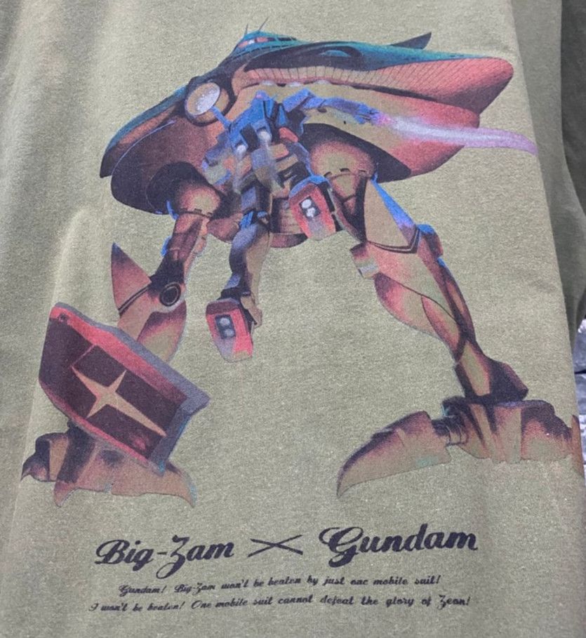 Anime Vintage Big Zam x Gundam Uniglo Anime Tshirt Size US L / EU 52-54 / 3 - 3 Thumbnail