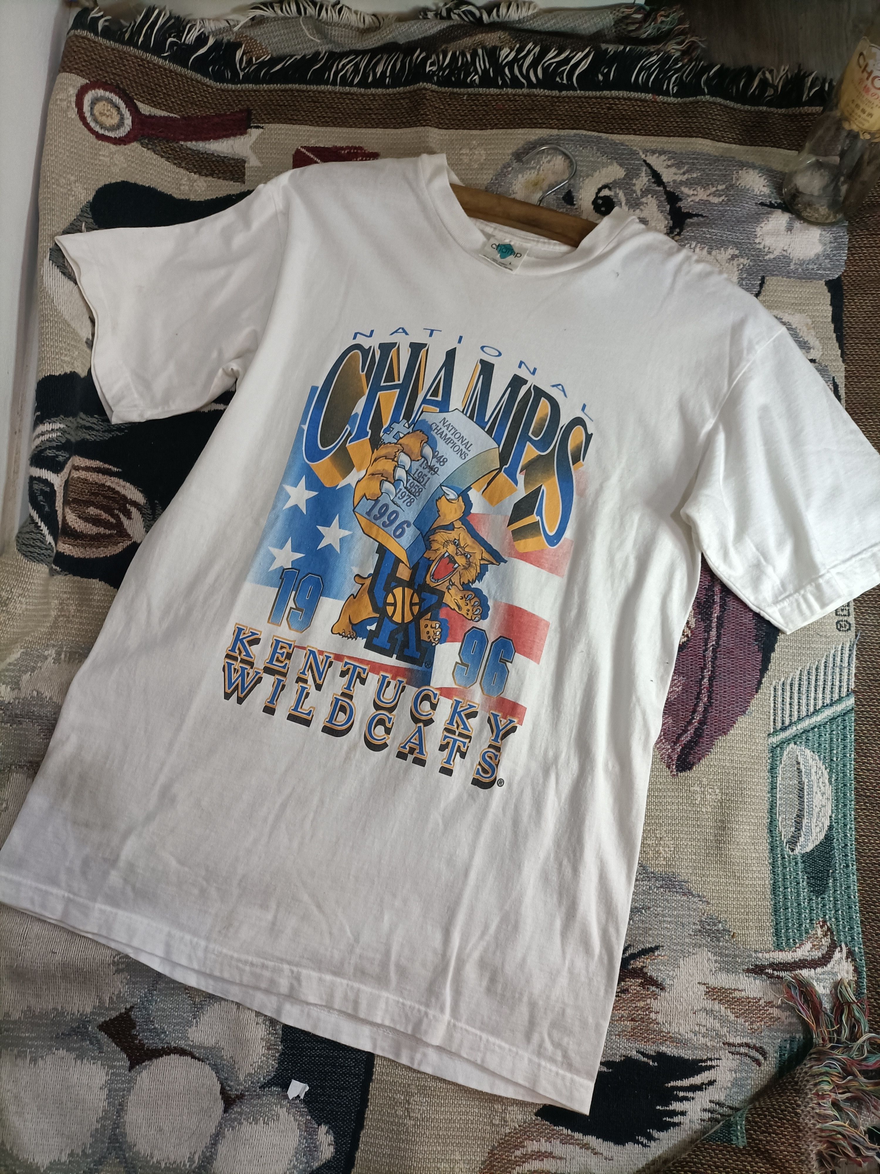 Japanese Brand × Vintage 1996 Kentucky wildcats Team T-Shirts Size US L / EU 52-54 / 3 - 2 Thumbnail