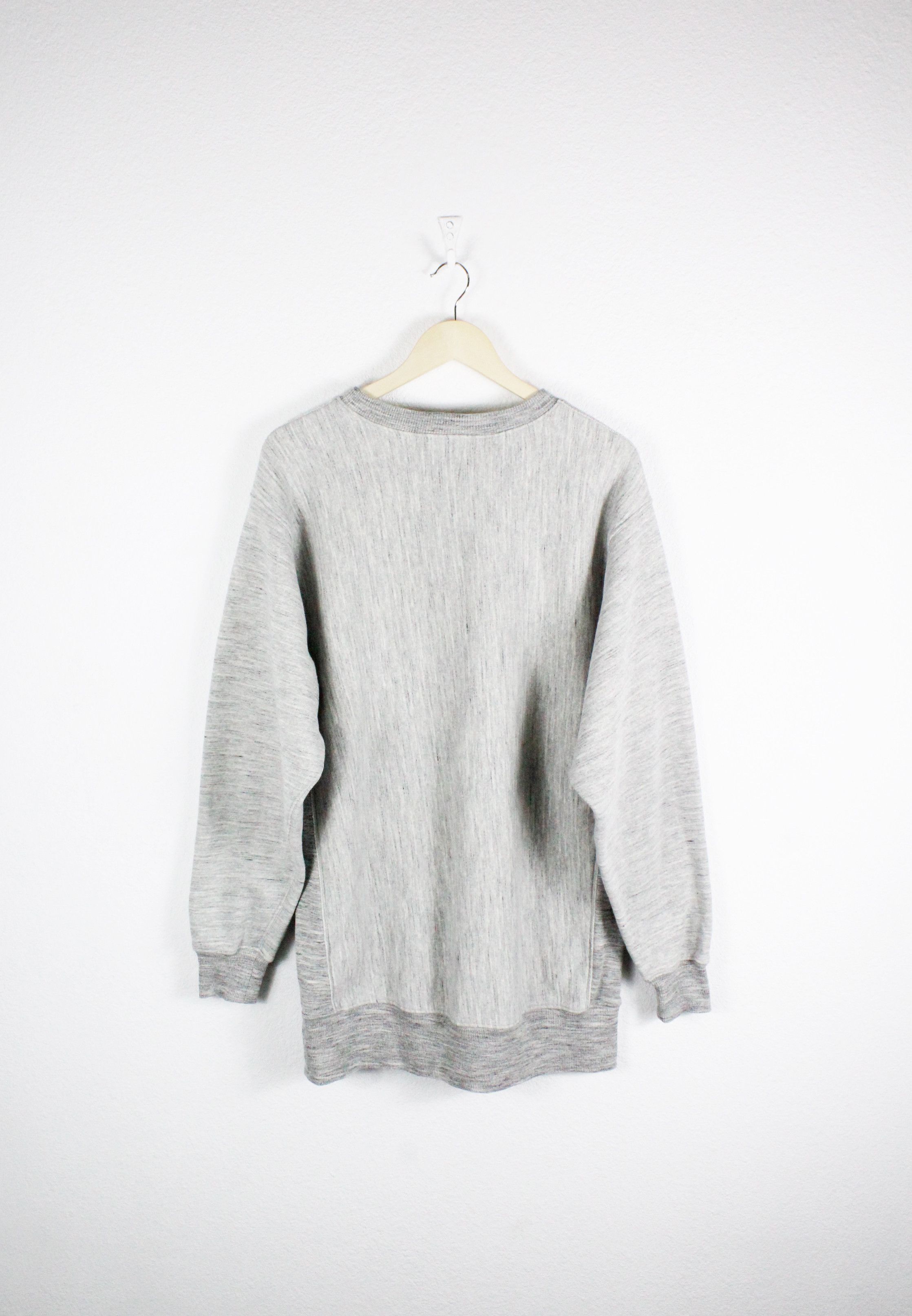 Nigel Cabourn Nigel Cabourn Closed Oversized Grey Melange Crew Sweatshirt Size US M / EU 48-50 / 2 - 6 Thumbnail