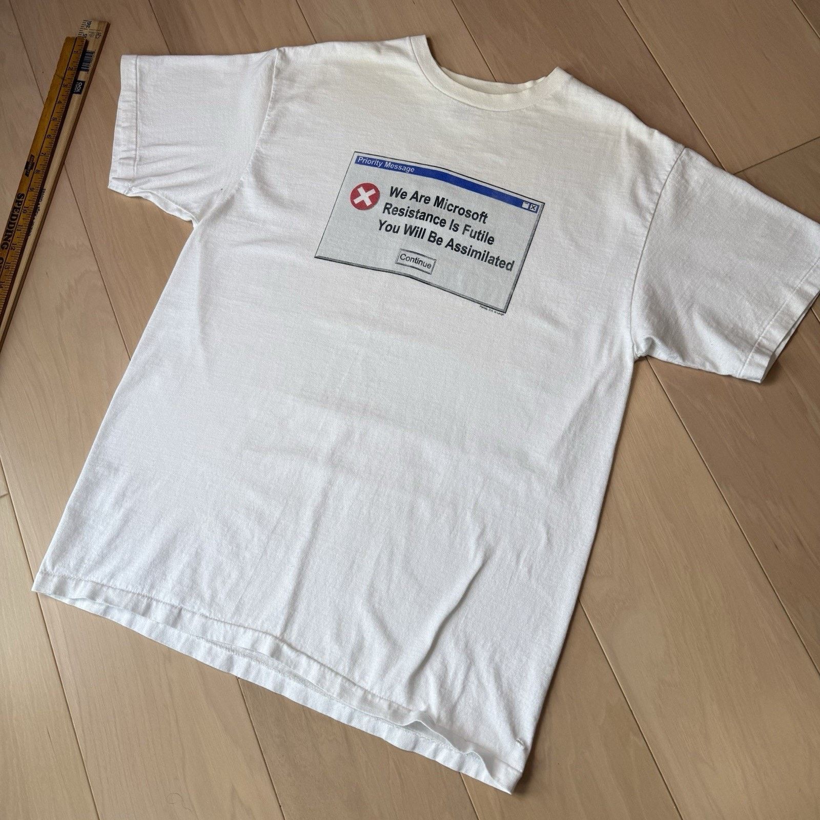 Vintage Vintage Microsoft Shirt XL 90s Made in USA Tech Tee Size US XL / EU 56 / 4 - 10 Thumbnail