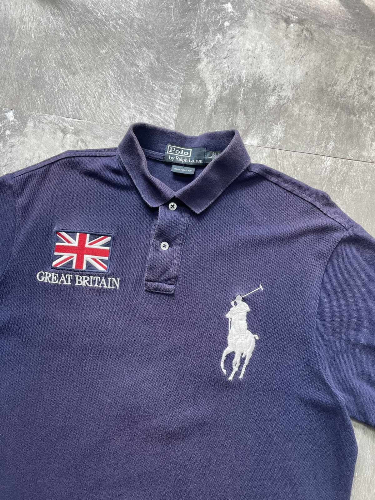 Polo Ralph Lauren Vintage Polo Ralph Lauren Great Britain Big logo Chief Keef Size US L / EU 52-54 / 3 - 3 Thumbnail